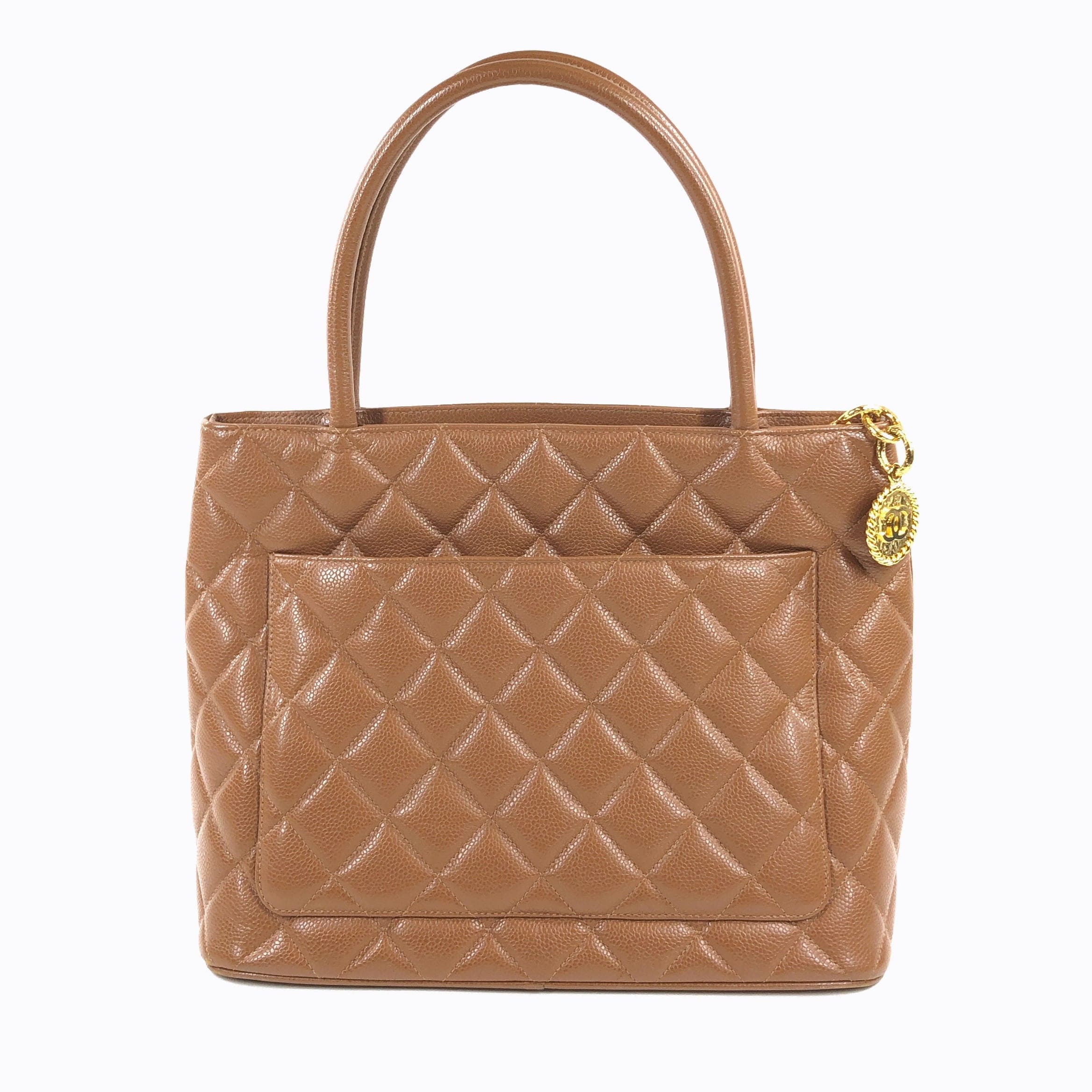 Chanel Chanel Medallion Tote Brown Caviar Leather - 4032742