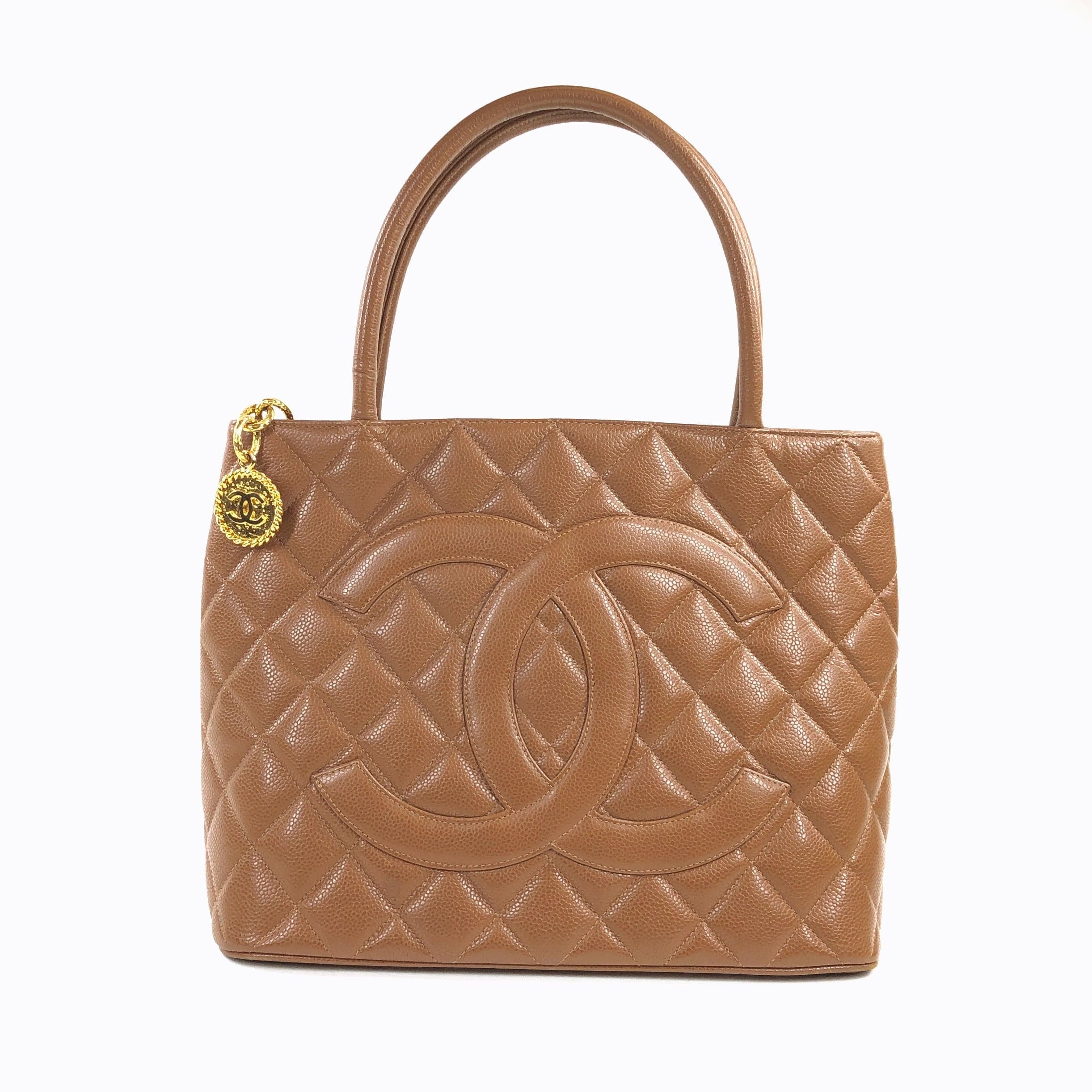 Chanel Chanel Medallion Tote Brown Caviar Leather - 4032742