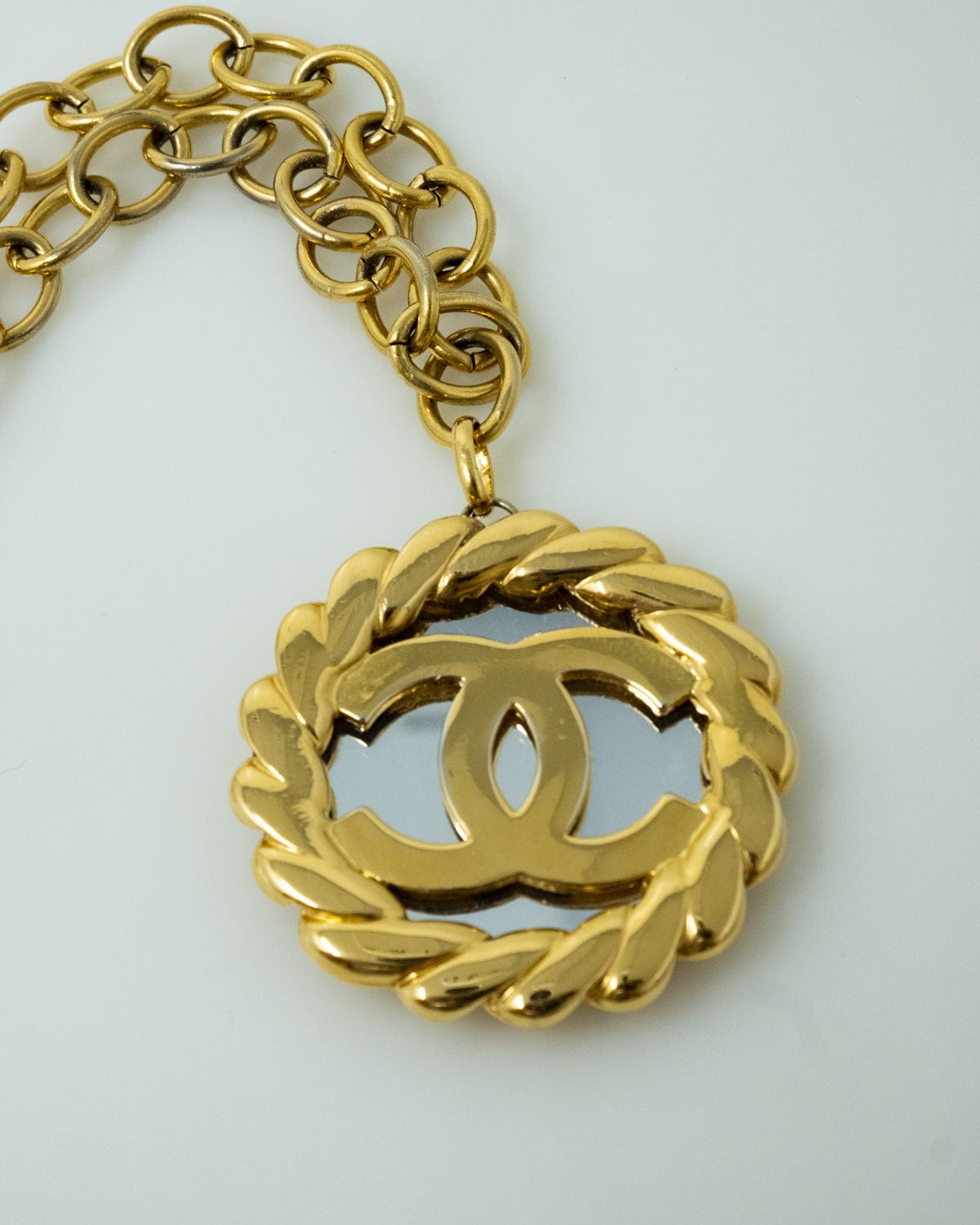 Chanel Chanel Mirror CC Two Tone Large Necklace - ASL2507