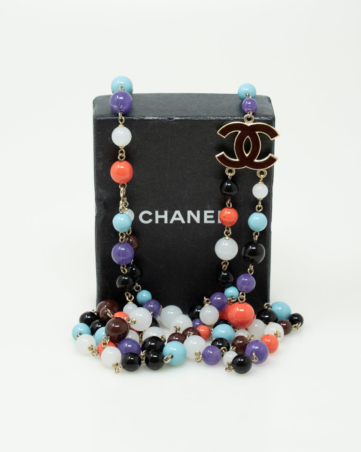 Chanel Chanel Multicolour Glass Bead Double Strand Necklace & Bracelet Set - AWL2480