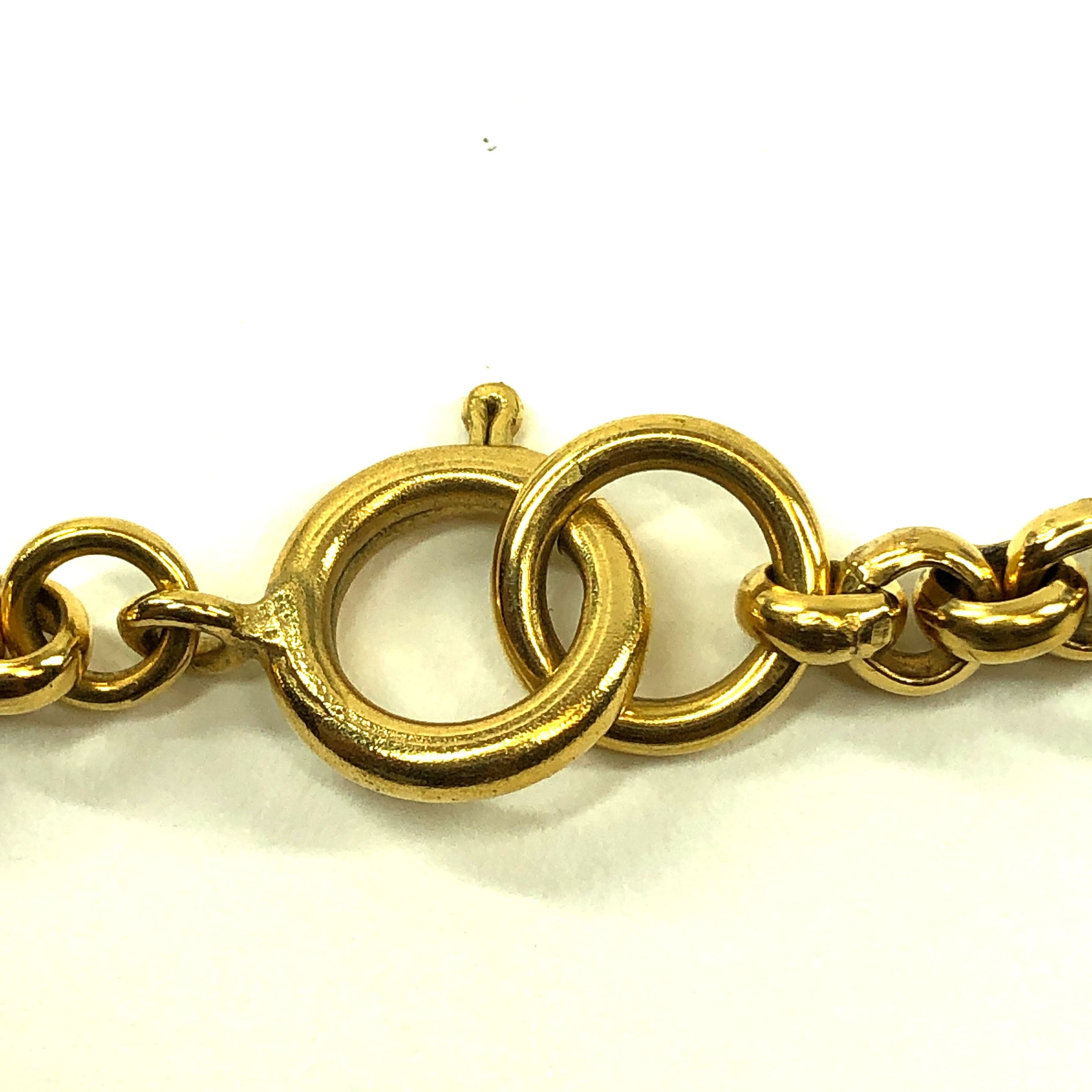 Chanel Chanel Necklace Heart Coco Mark Gold PXL1013