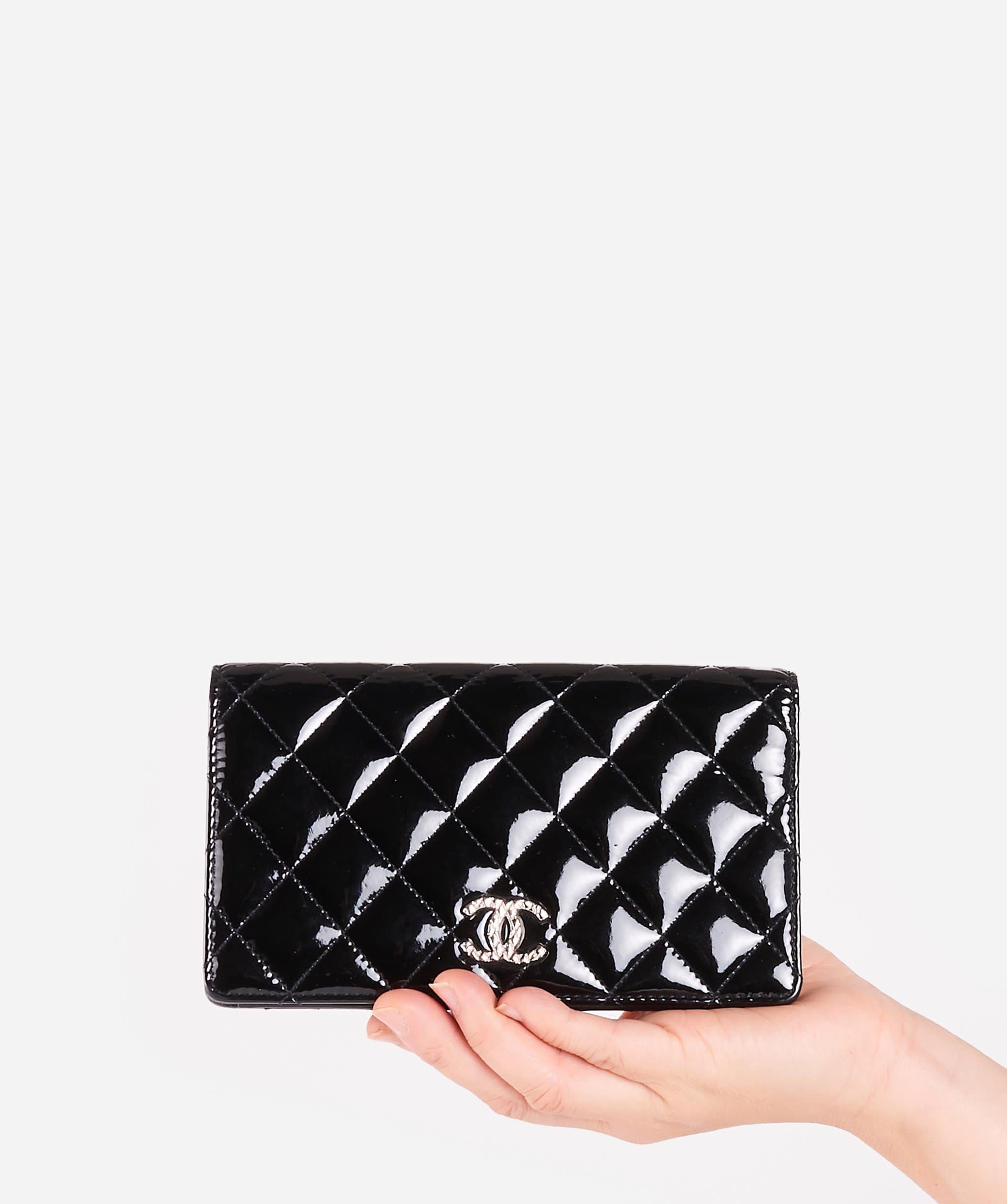 Chanel Chanel Patent Bi-fold wallet