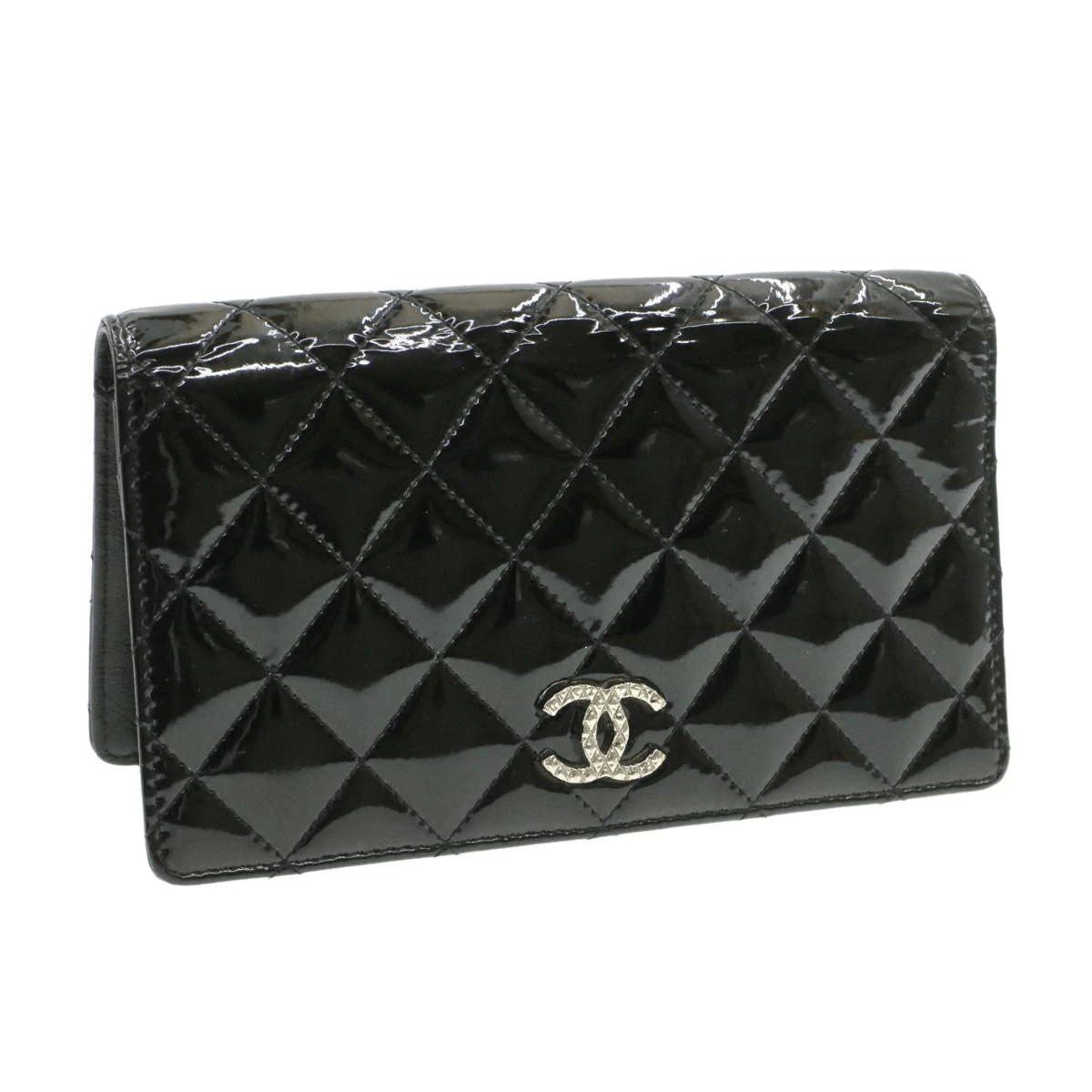 Chanel Chanel Patent Bi-fold wallet