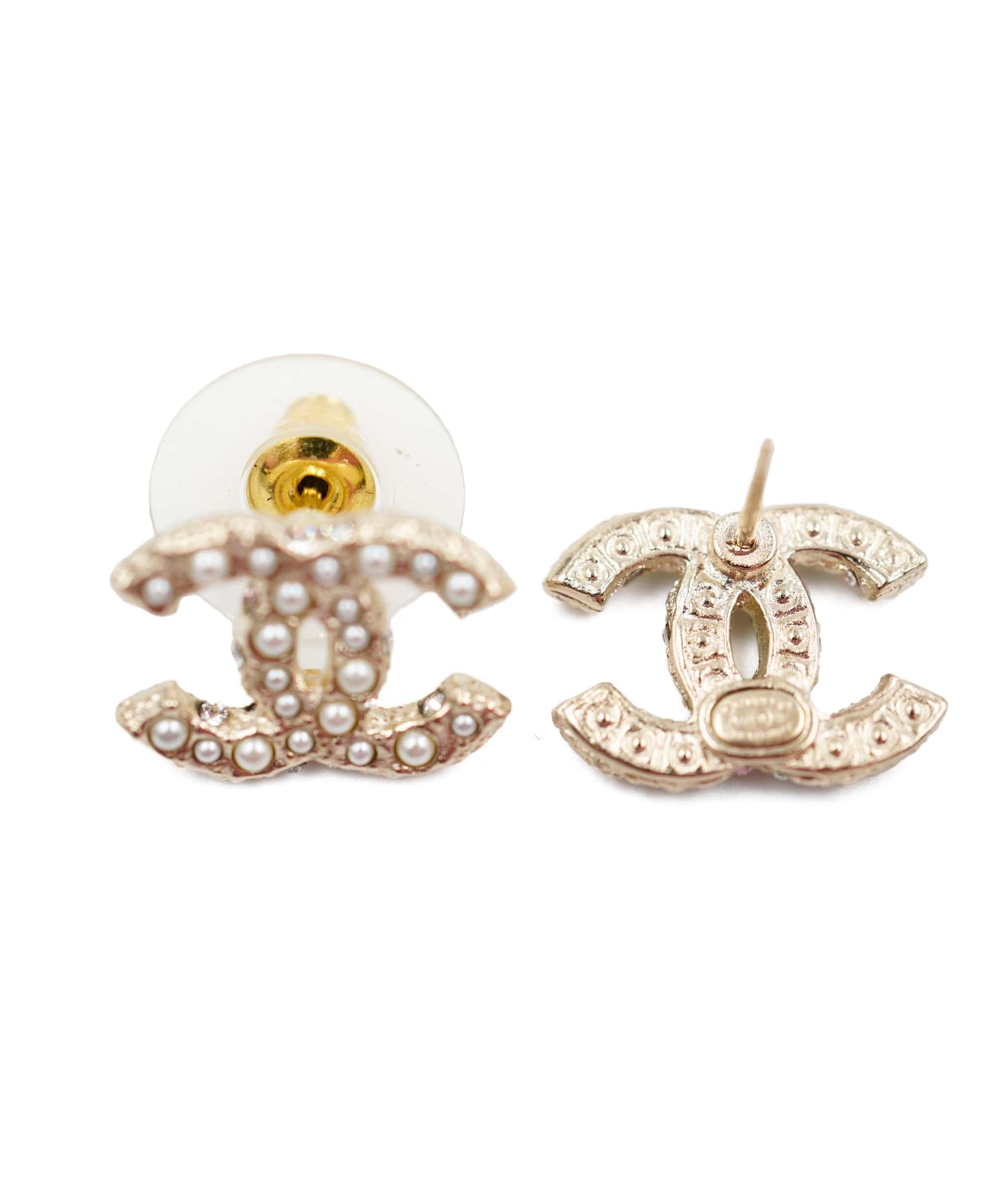 Chanel chanel pearl cc earrings  ASL5285