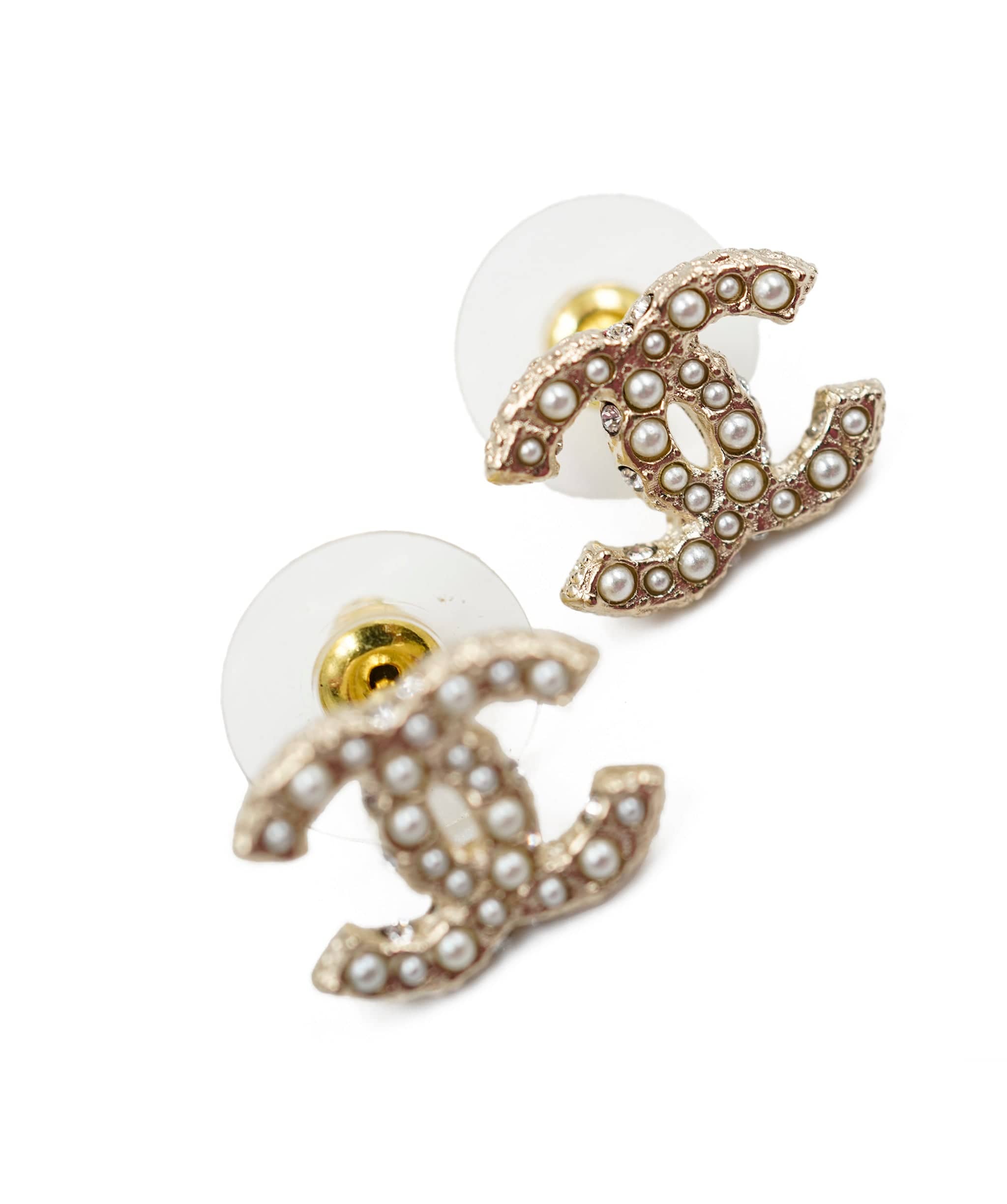 Chanel chanel pearl cc earrings  ASL5285