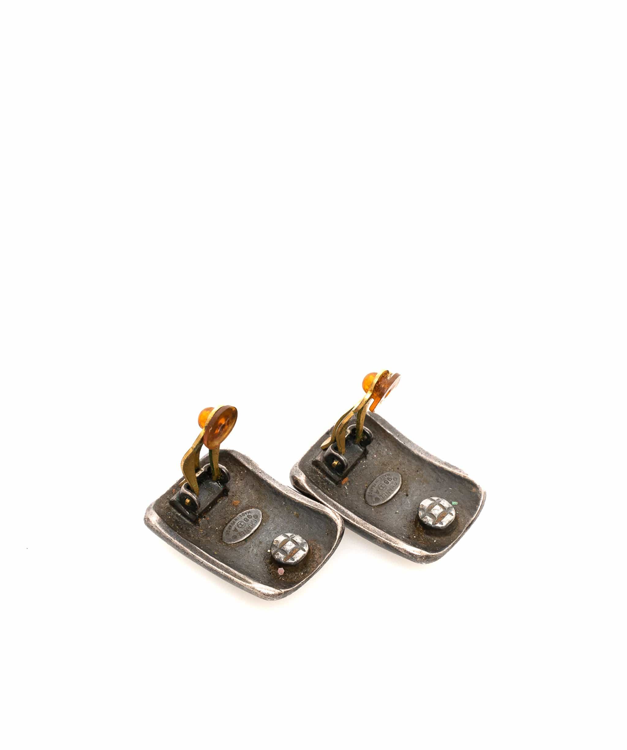 Chanel Chanel Pewter Style Earrings MW1944