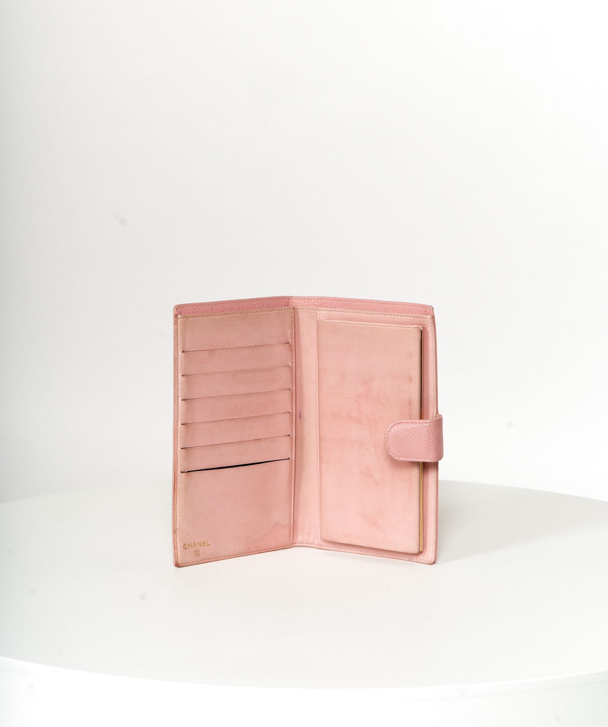 Chanel Chanel Pink Caviar Bi Fold CC Wallet