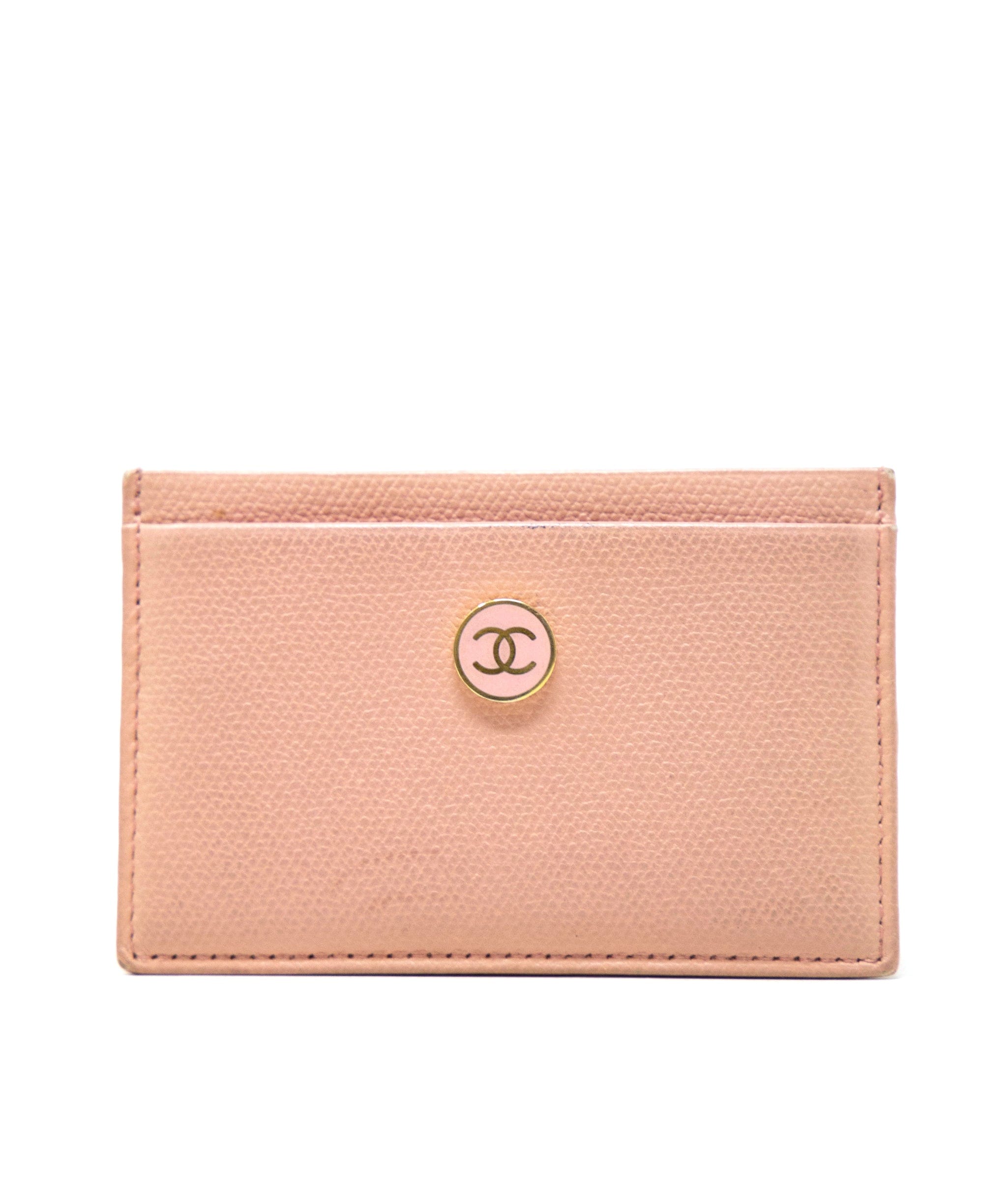 Chanel Chanel Pink Leather CC Card Holder AGC1156