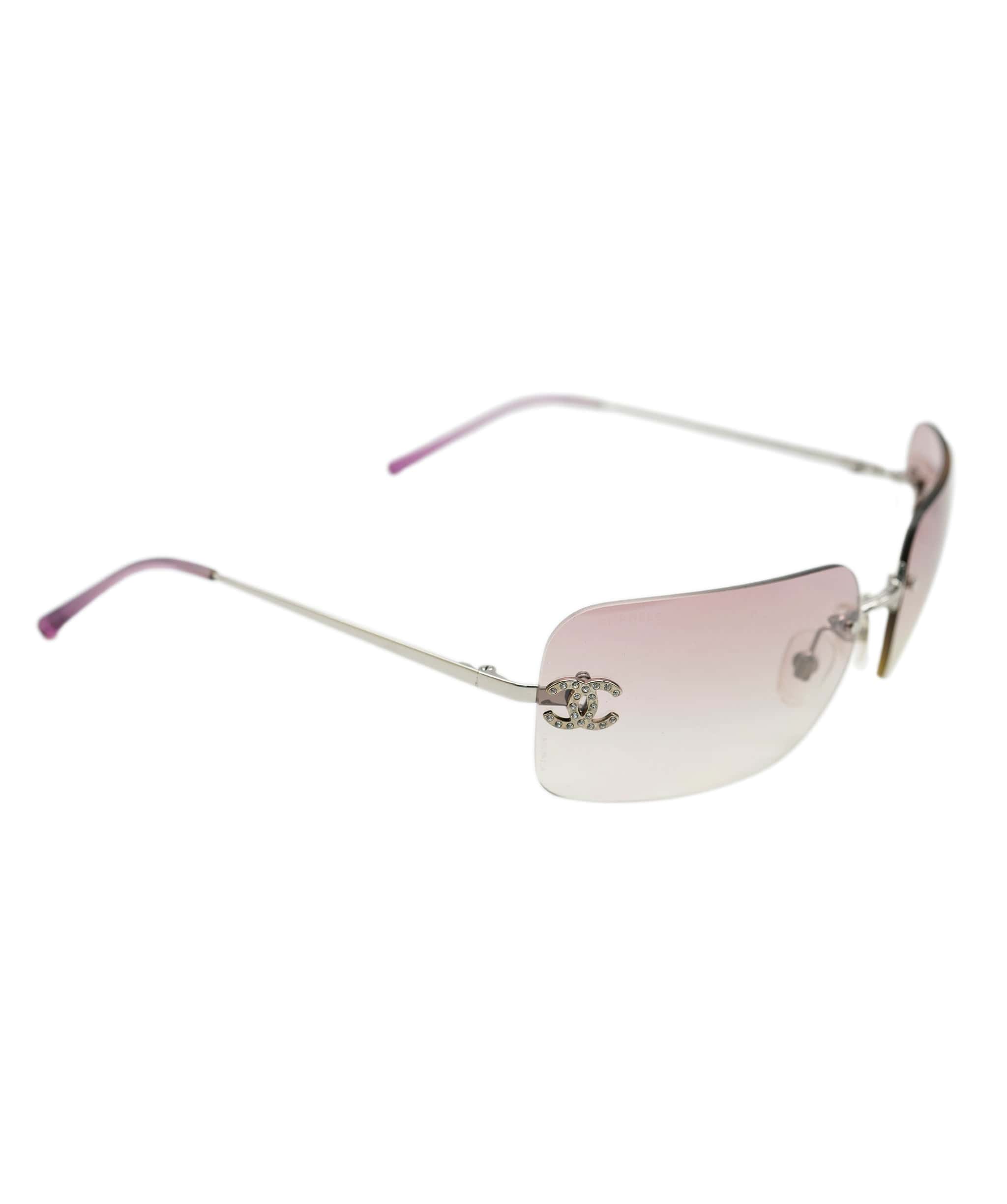 Chanel Chanel Rhinestone Sunglass Pink ASL7151