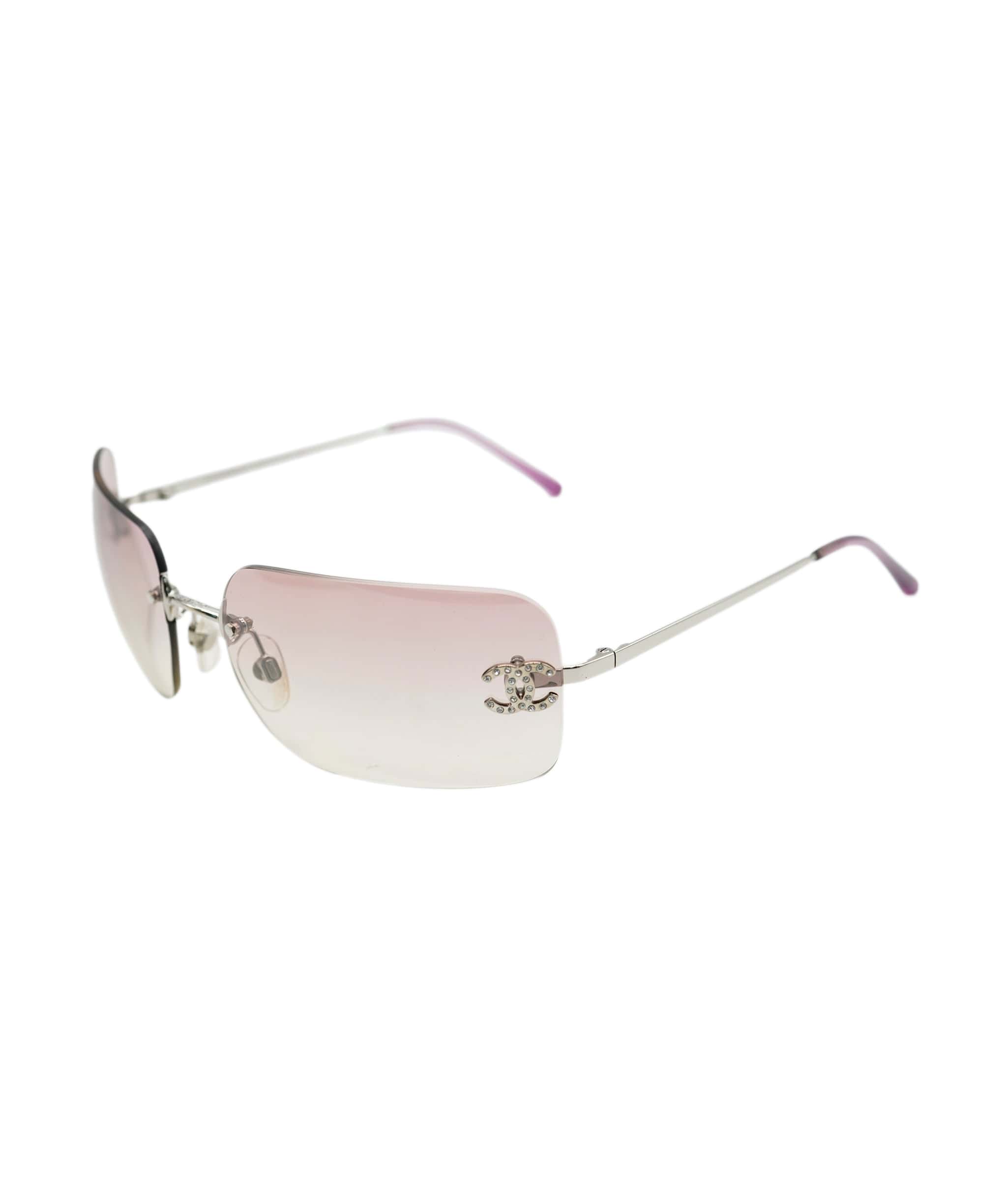 Chanel Chanel Rhinestone Sunglass Pink ASL7151