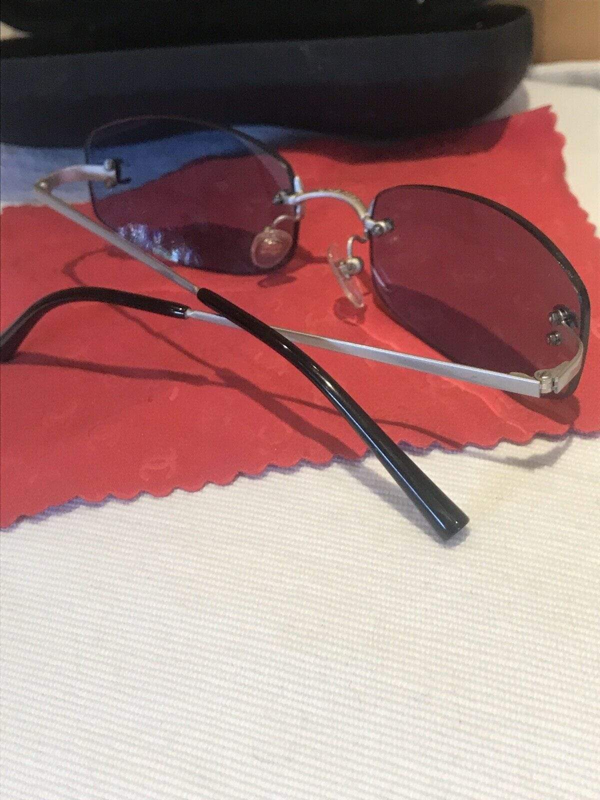 Chanel Chanel Rimless CC Blue Tint Sunglasses