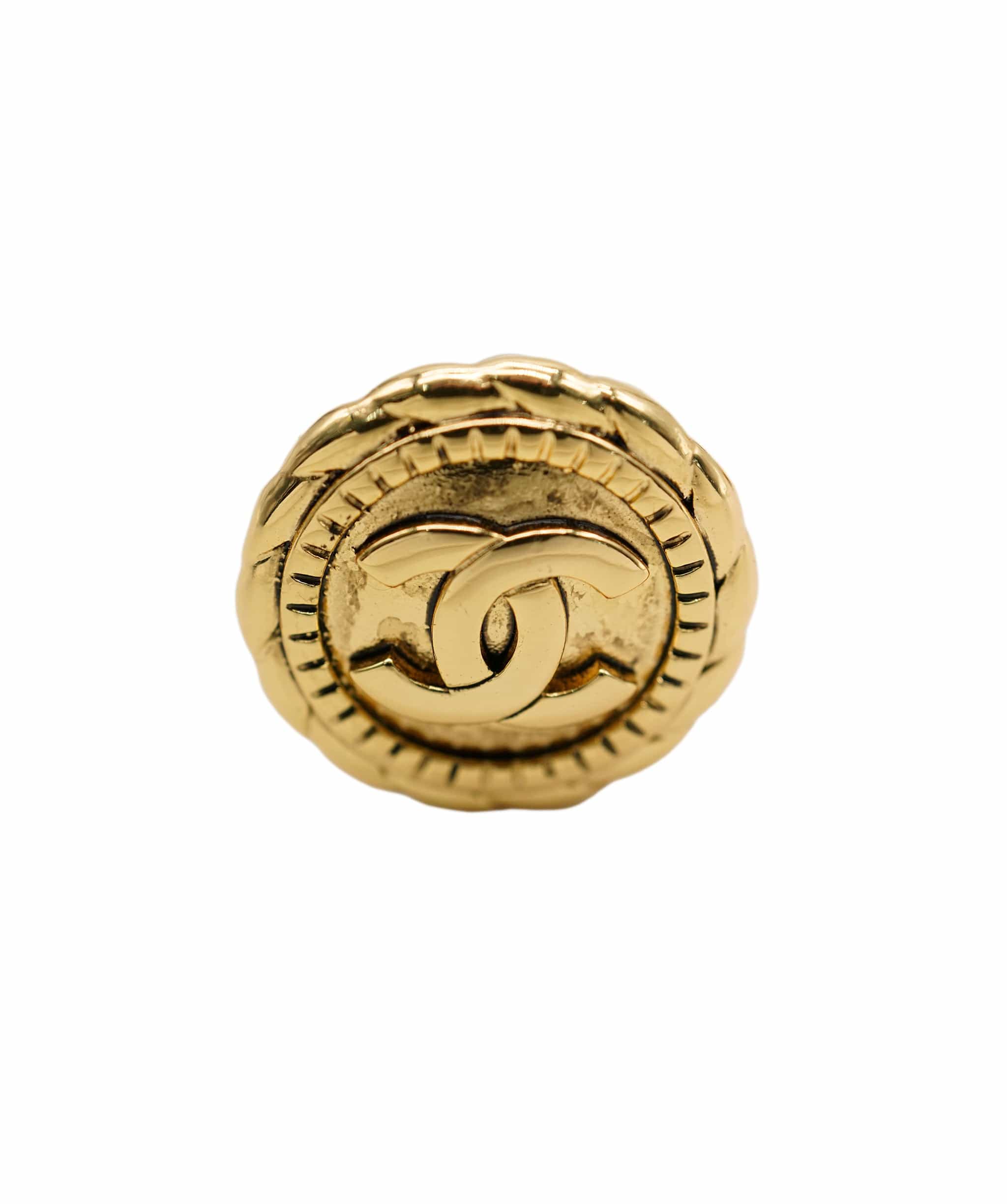 Chanel Chanel Round Clip Earrings ASL3568