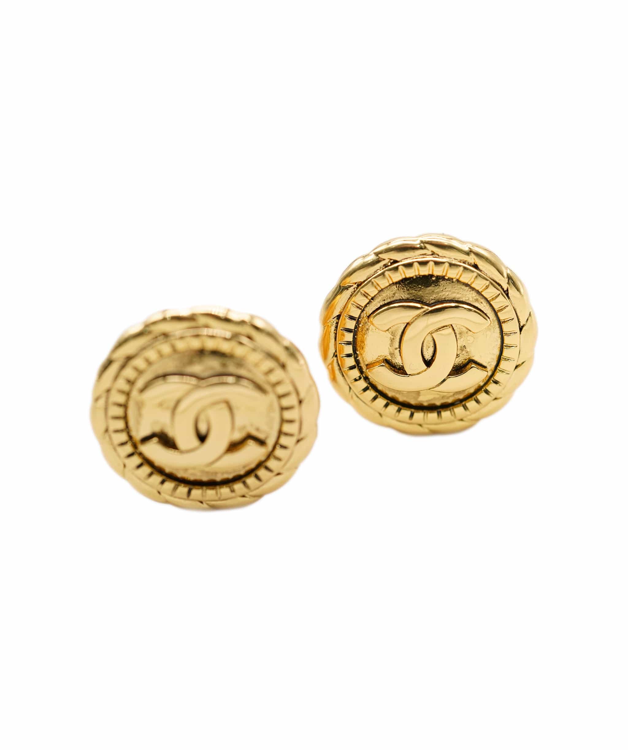 Chanel Chanel Round Clip Earrings ASL3568