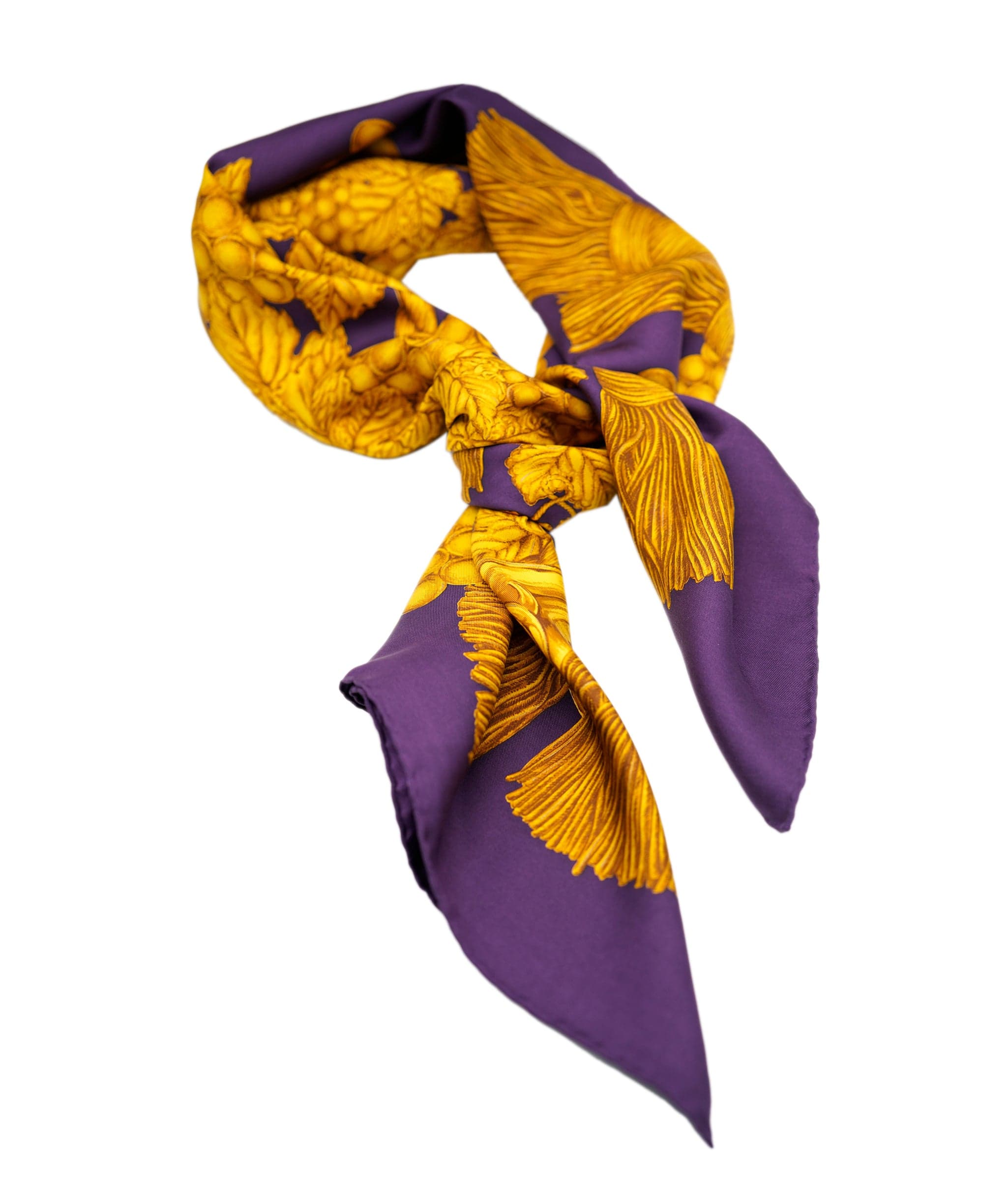 Chanel Chanel Scarf Gold/Purple AWL4392