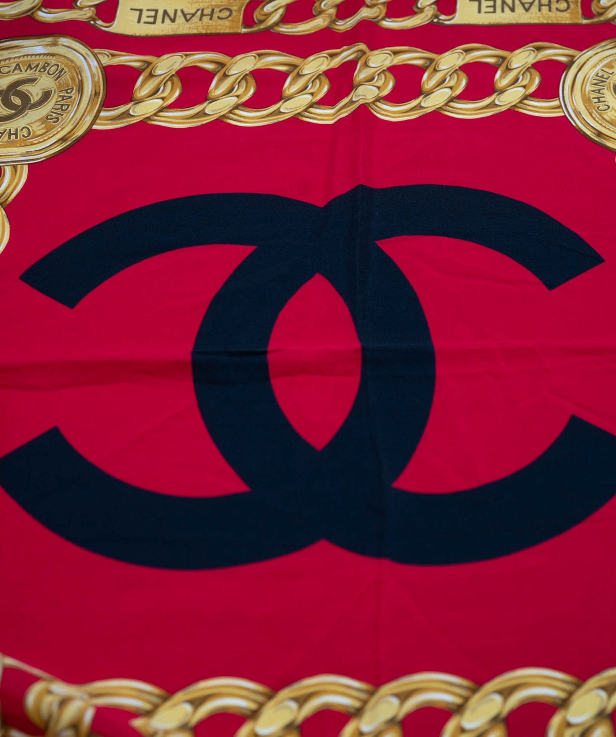 Chanel Chanel Scarf Red/Black/Gold - AWL4089