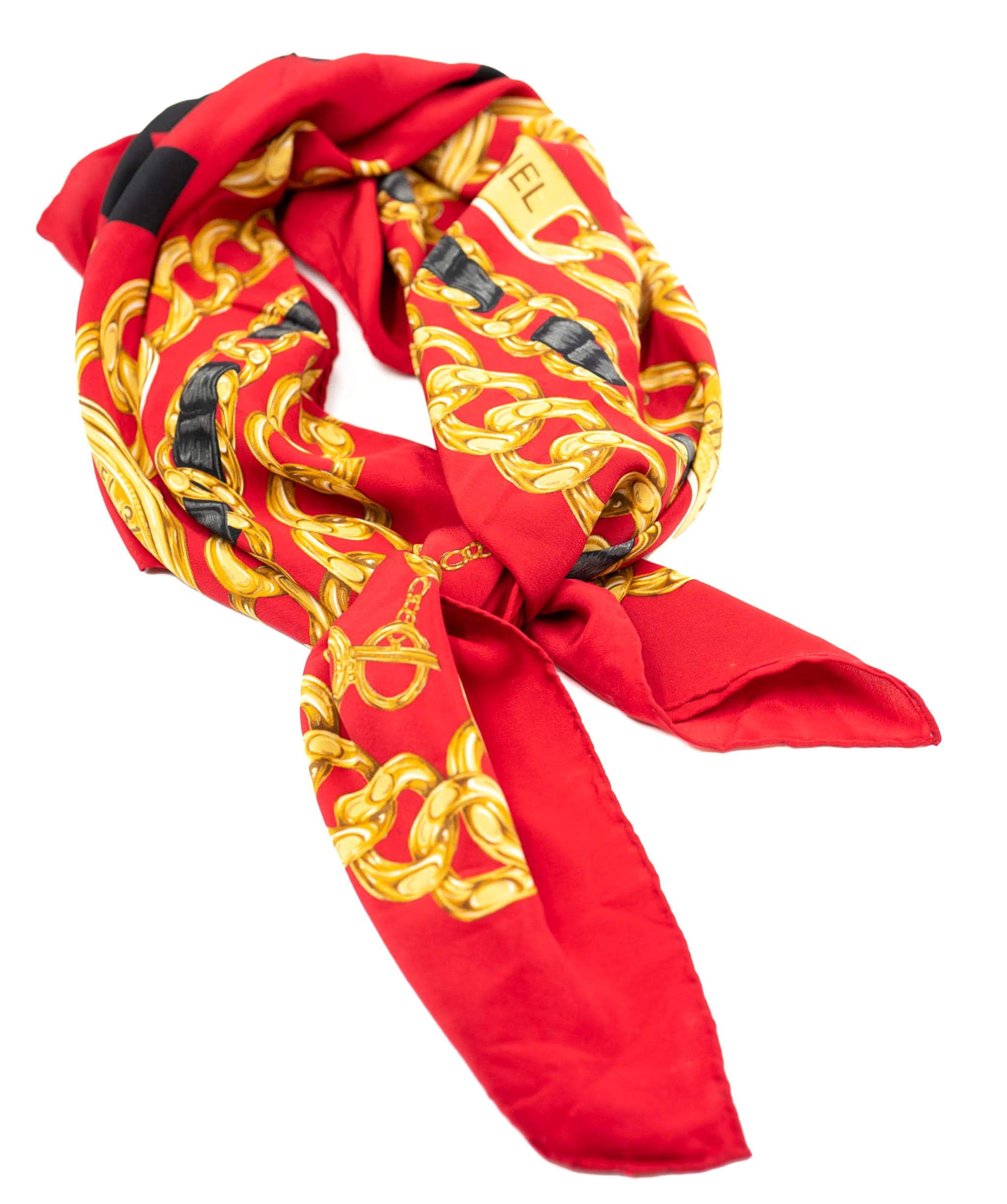 Chanel Chanel Scarf Red/Black/Gold - AWL4089