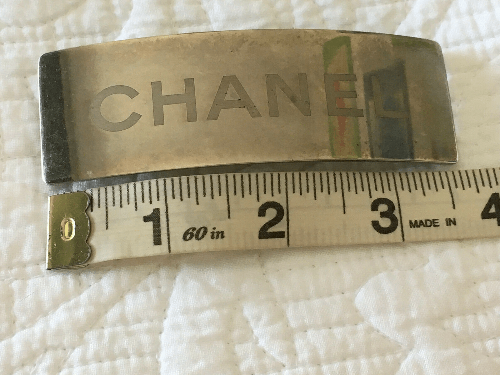 Chanel Chanel Silver Barette Clip