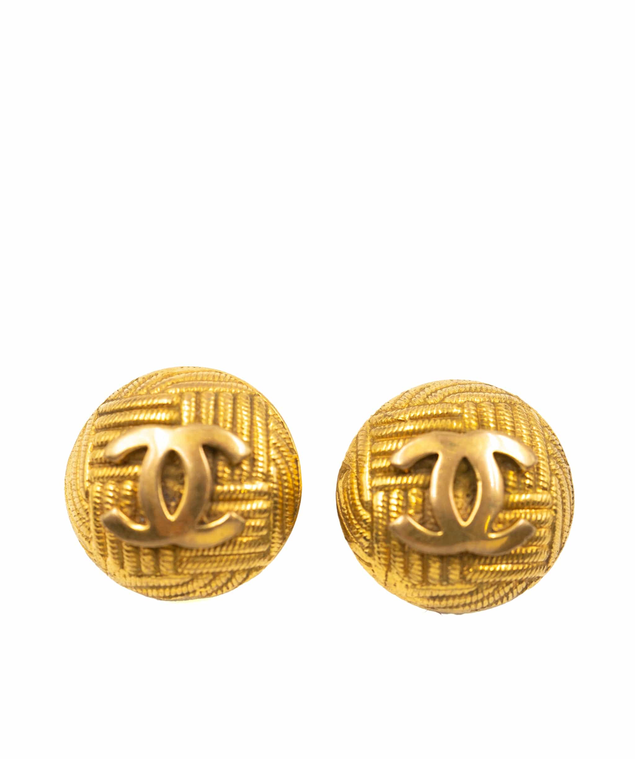 Chanel Chanel small round CC clip-on earrings ASL3974