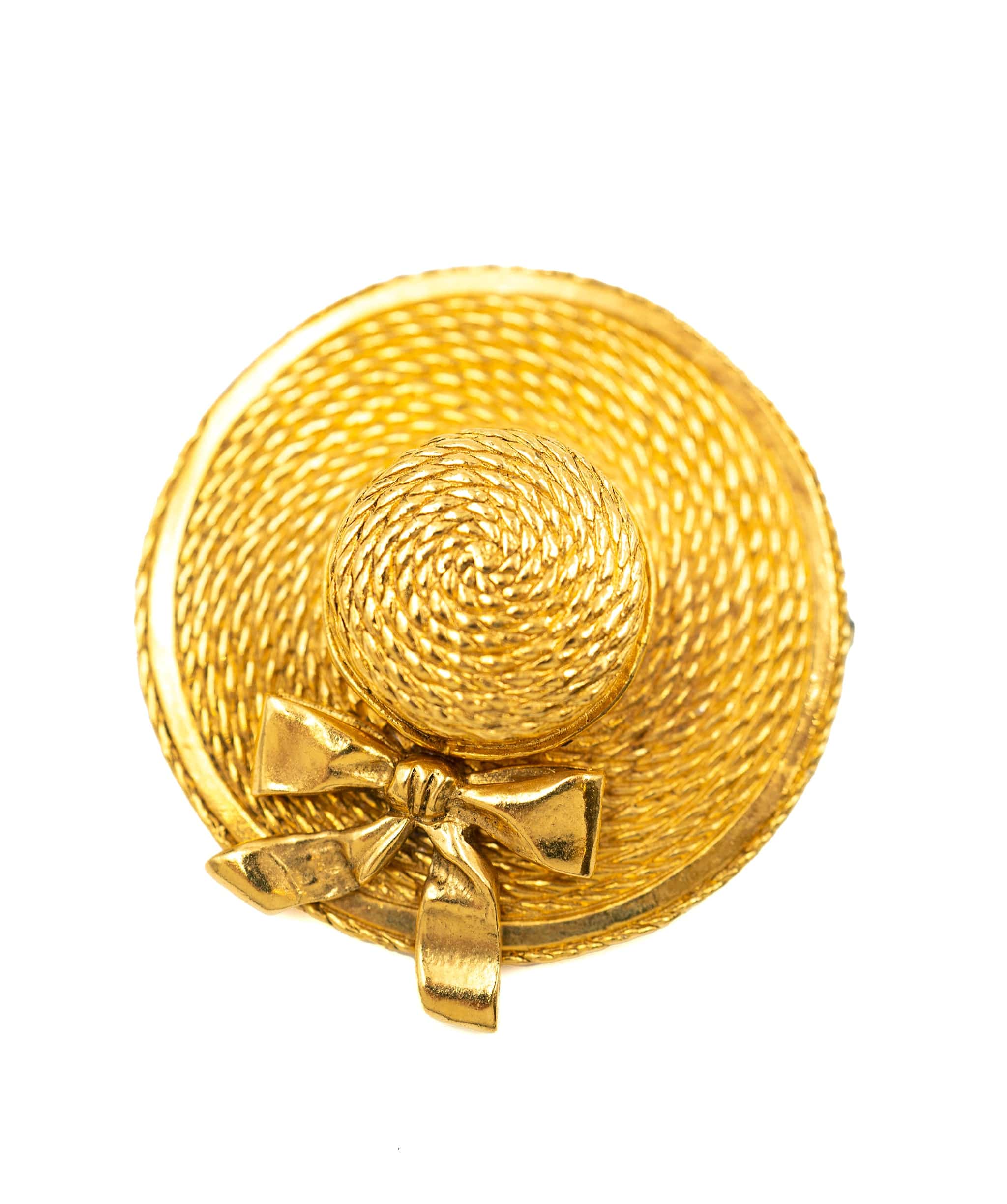 Chanel Chanel straw hat brooch ASL4199