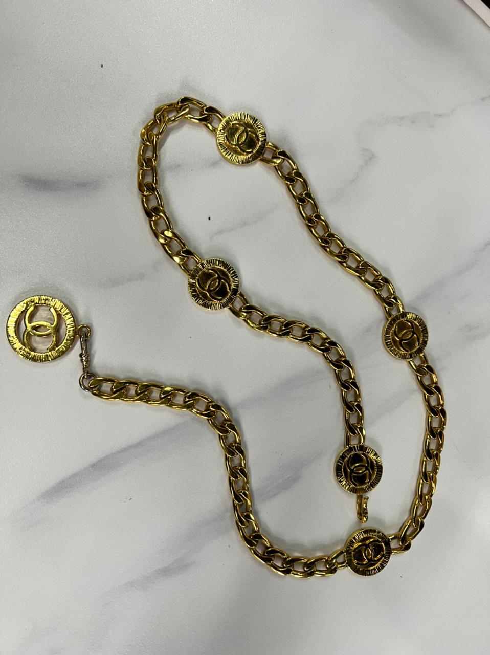 Chanel Chanel Sunburst Medallion Necklace ASL4000