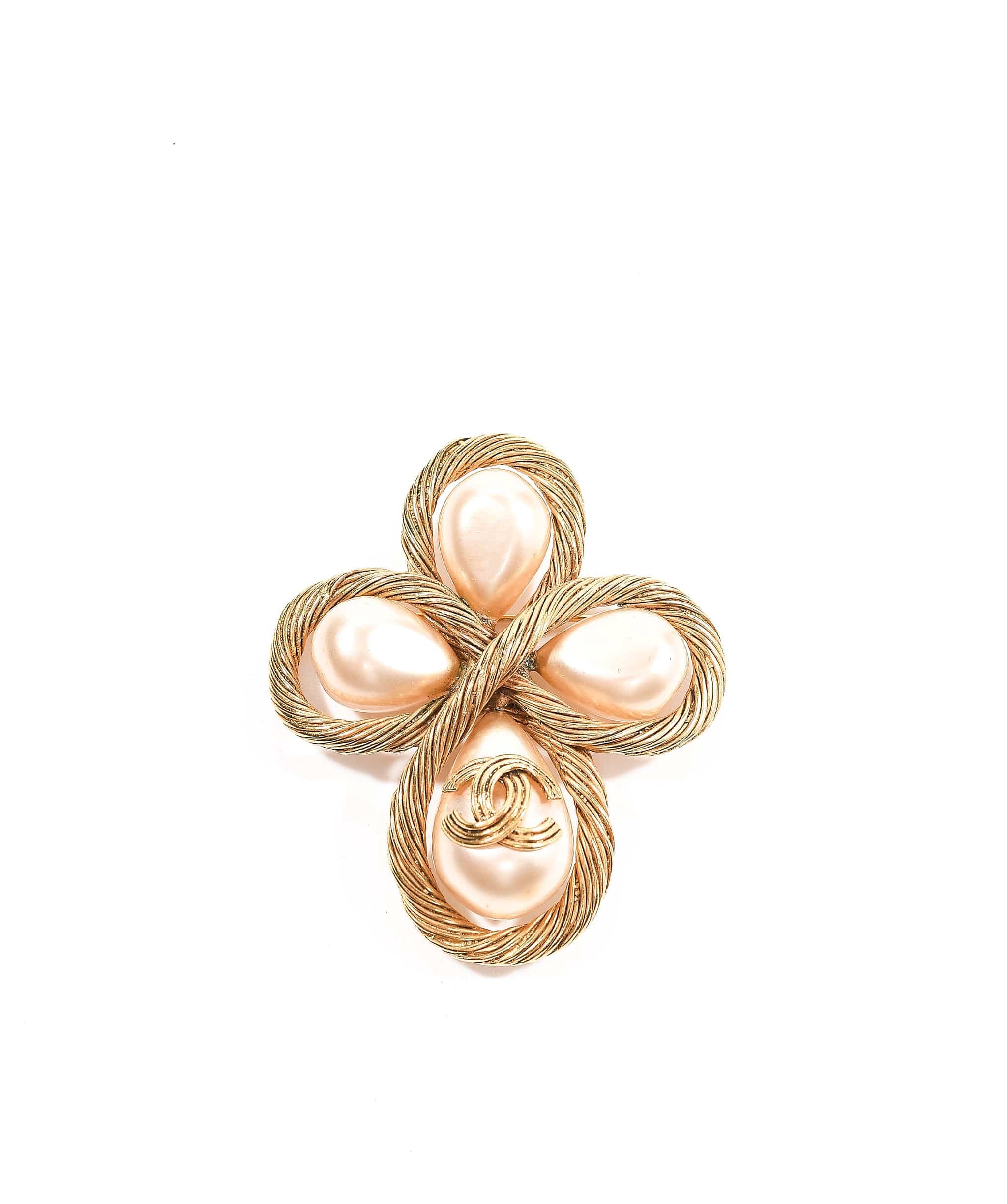 Chanel Chanel teardrop flower brooch - AWL3305