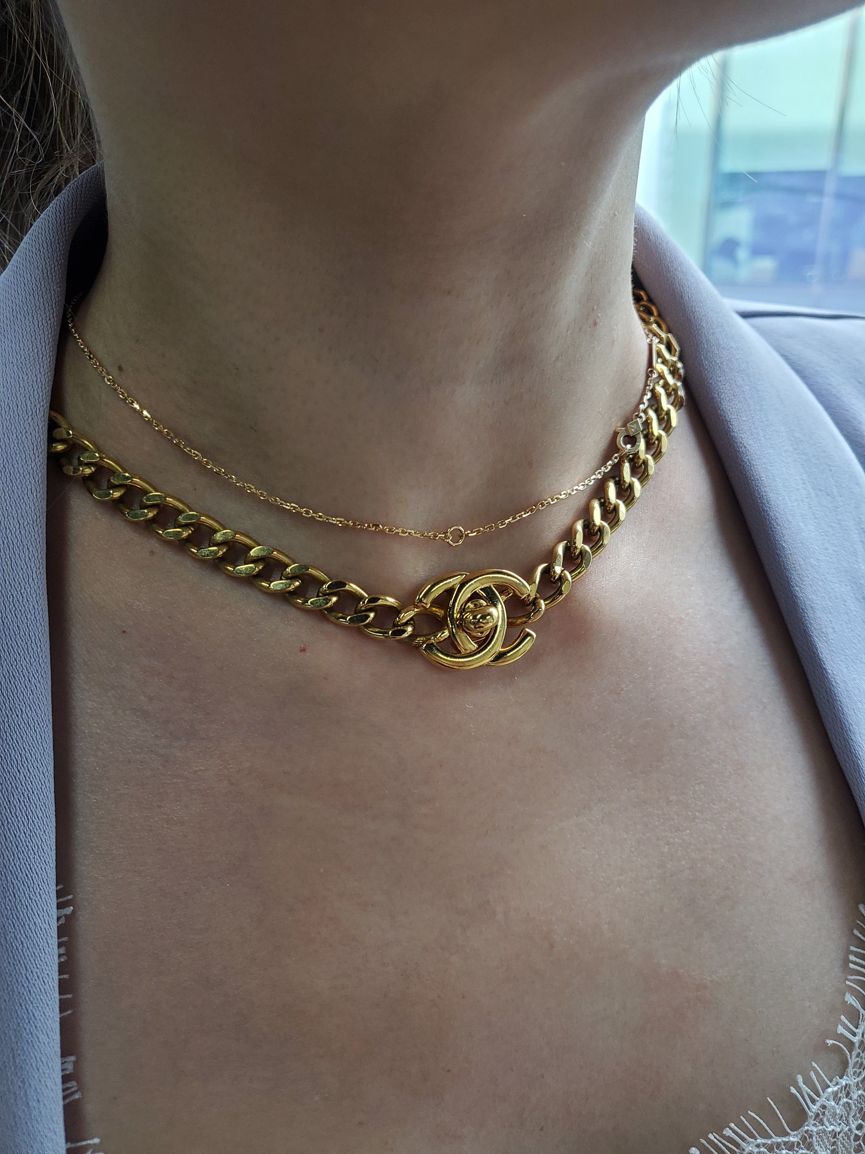 Chanel Chanel Turn Lock Choker ASL3179