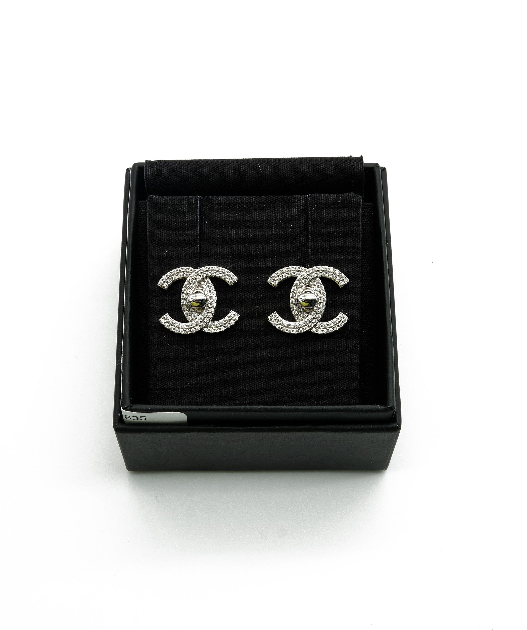 Chanel Chanel Turnlock Strass Studd Earrings  RJL1835