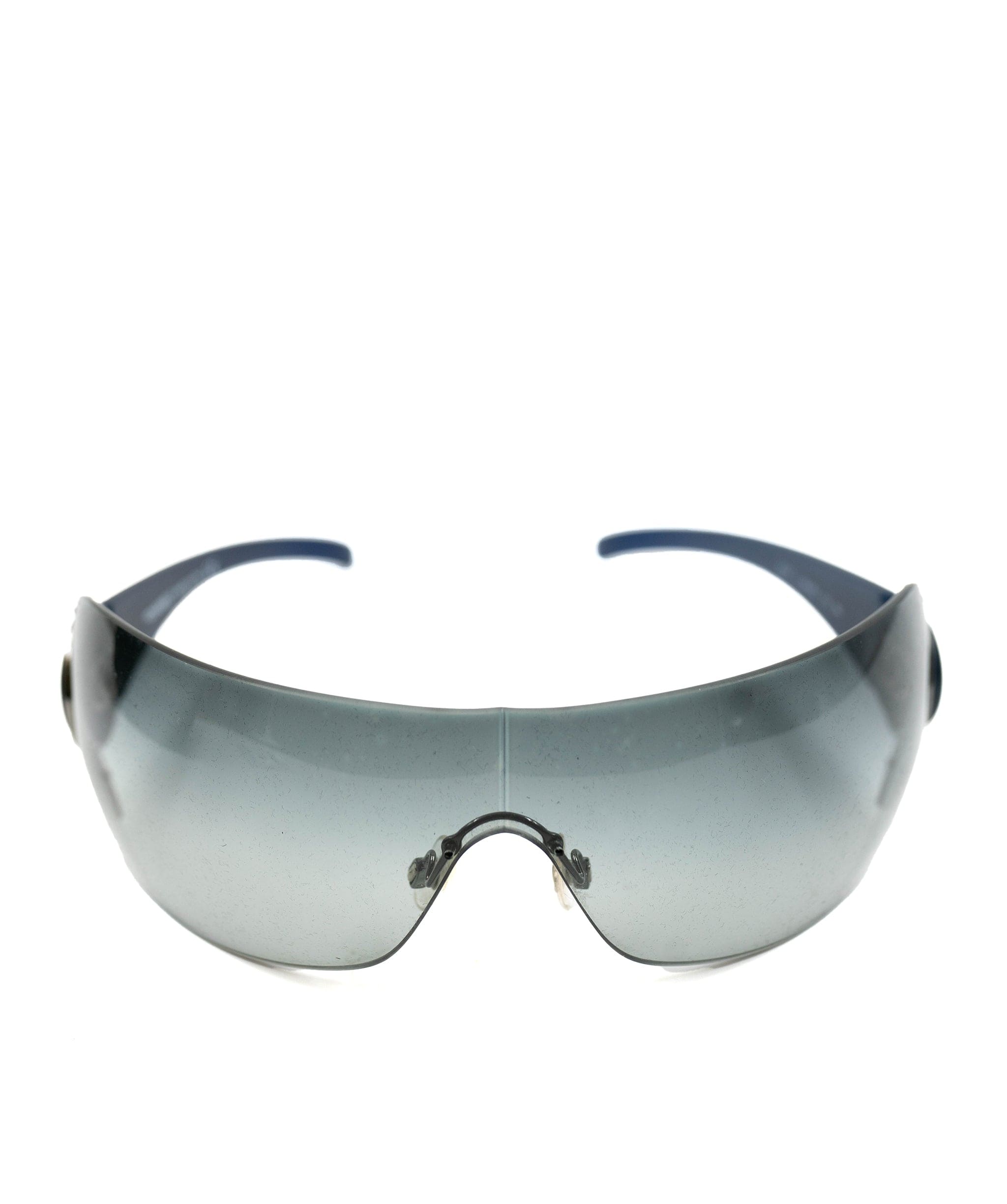 Chanel Chanel Y2K visor style sunglasses in navy. AGC1404