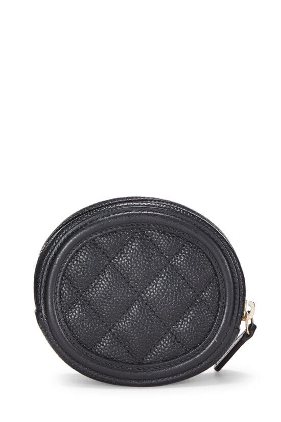 Chanel CHANELCHANEL BLK CAVIAR FILIGREE COIN PURSE UKC1031