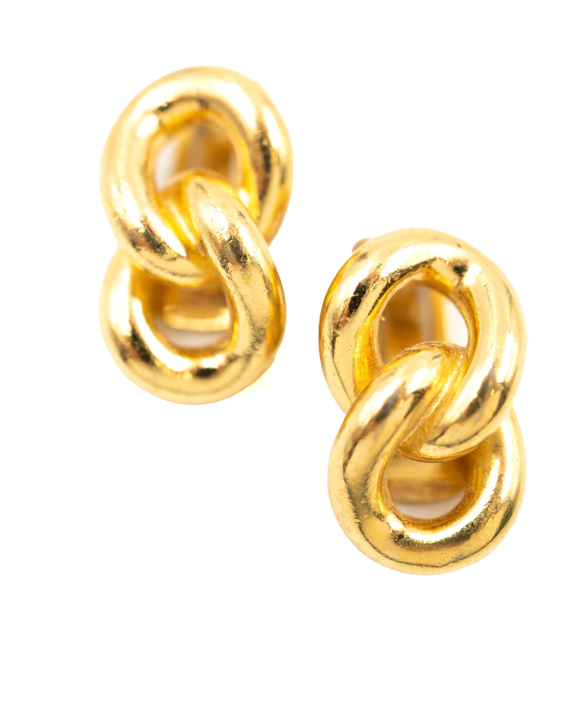 Chanel Christian Dior chain motif earrings GP earrings ASL4201