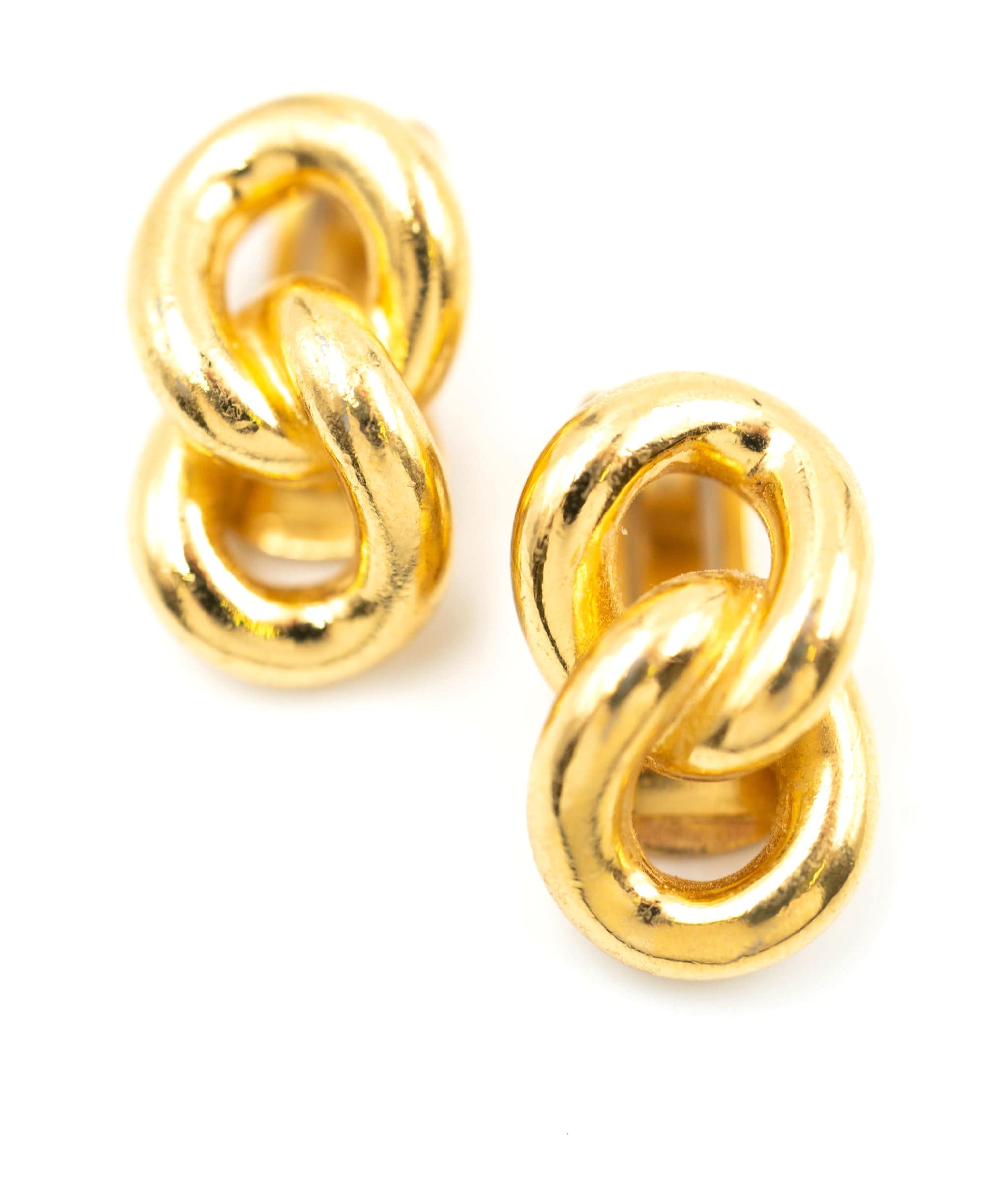 Chanel Christian Dior chain motif earrings GP earrings ASL4201