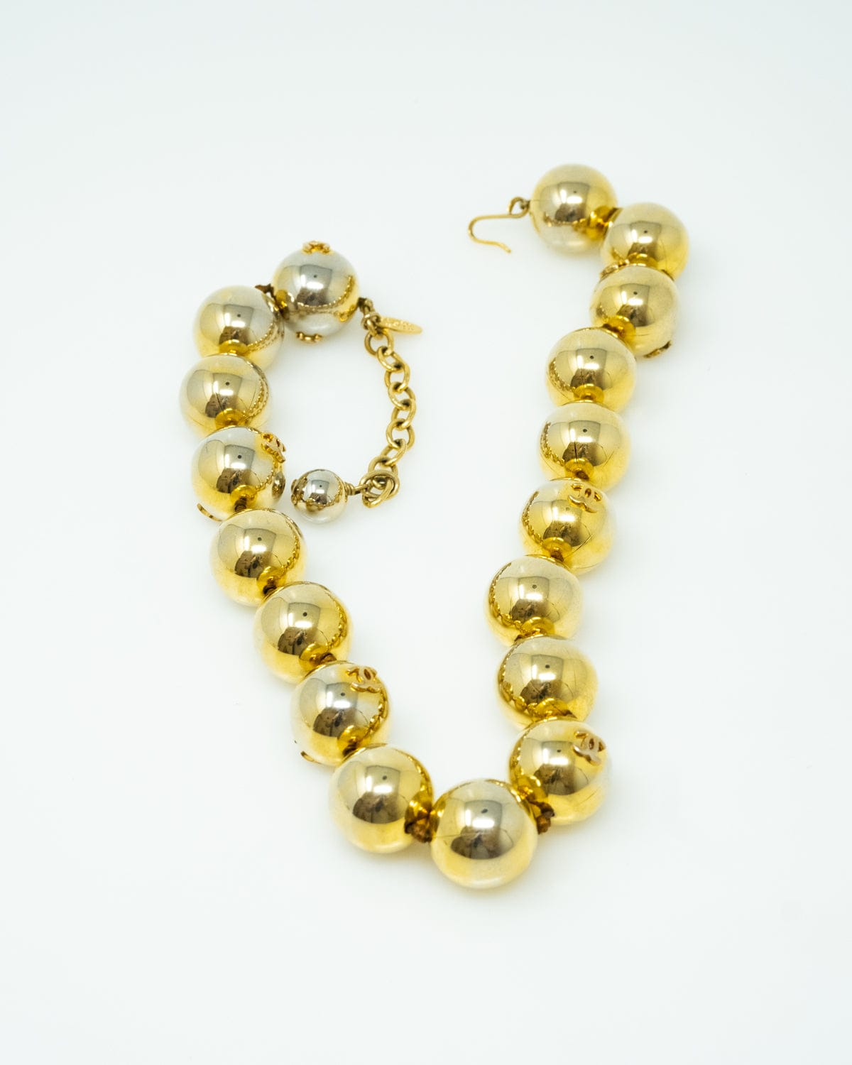 Chanel Rare Chanel CC Lover Jumbo Ball Necklace & Earring Demi-Parure Set - ASL2500