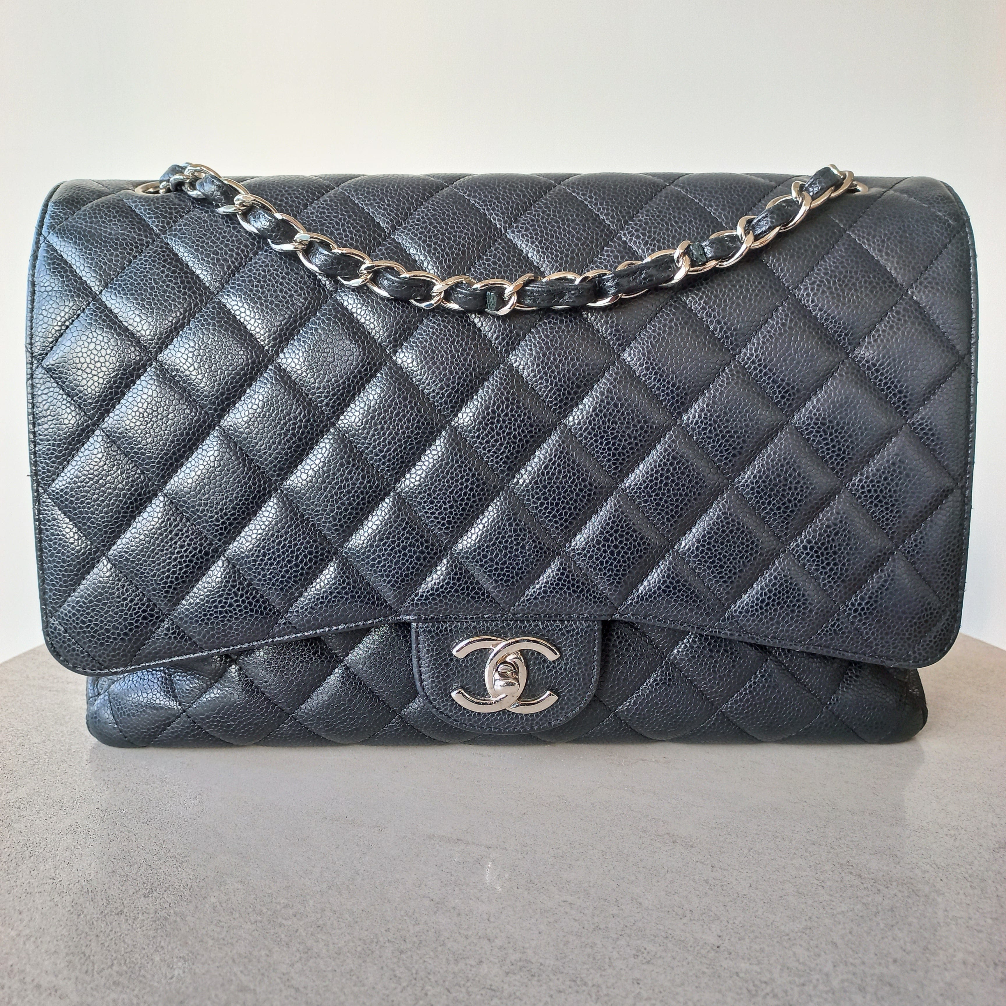 Chanel Caviar Quilted Maxi Double Flap Bag MLI22102