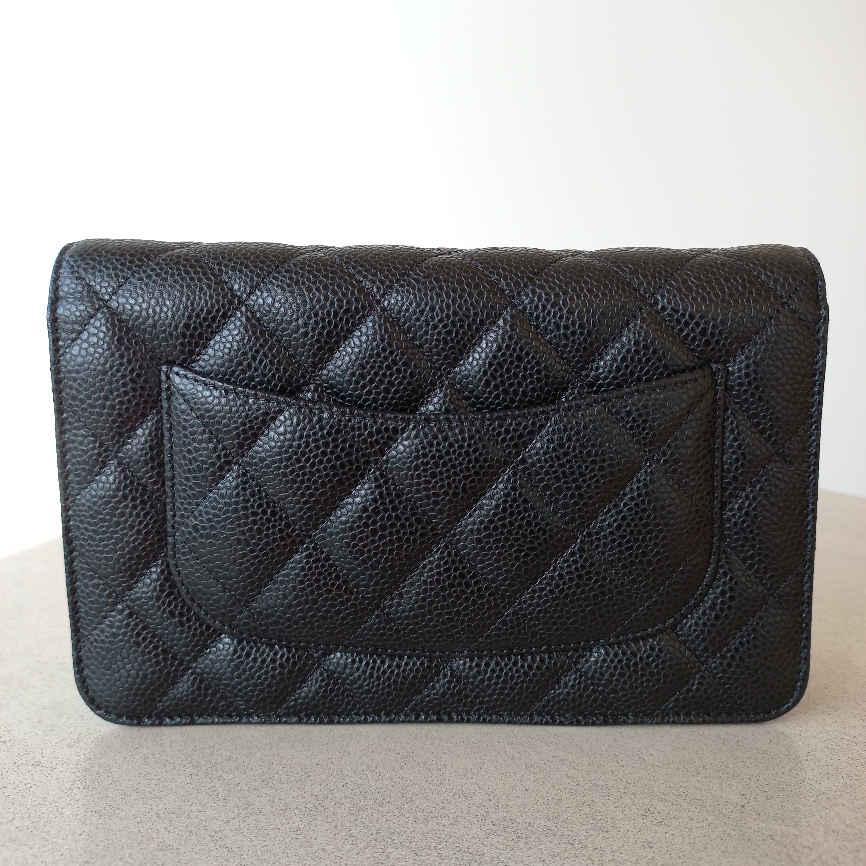 Chanel Caviar Quilted Wallet on Chain MLI22103