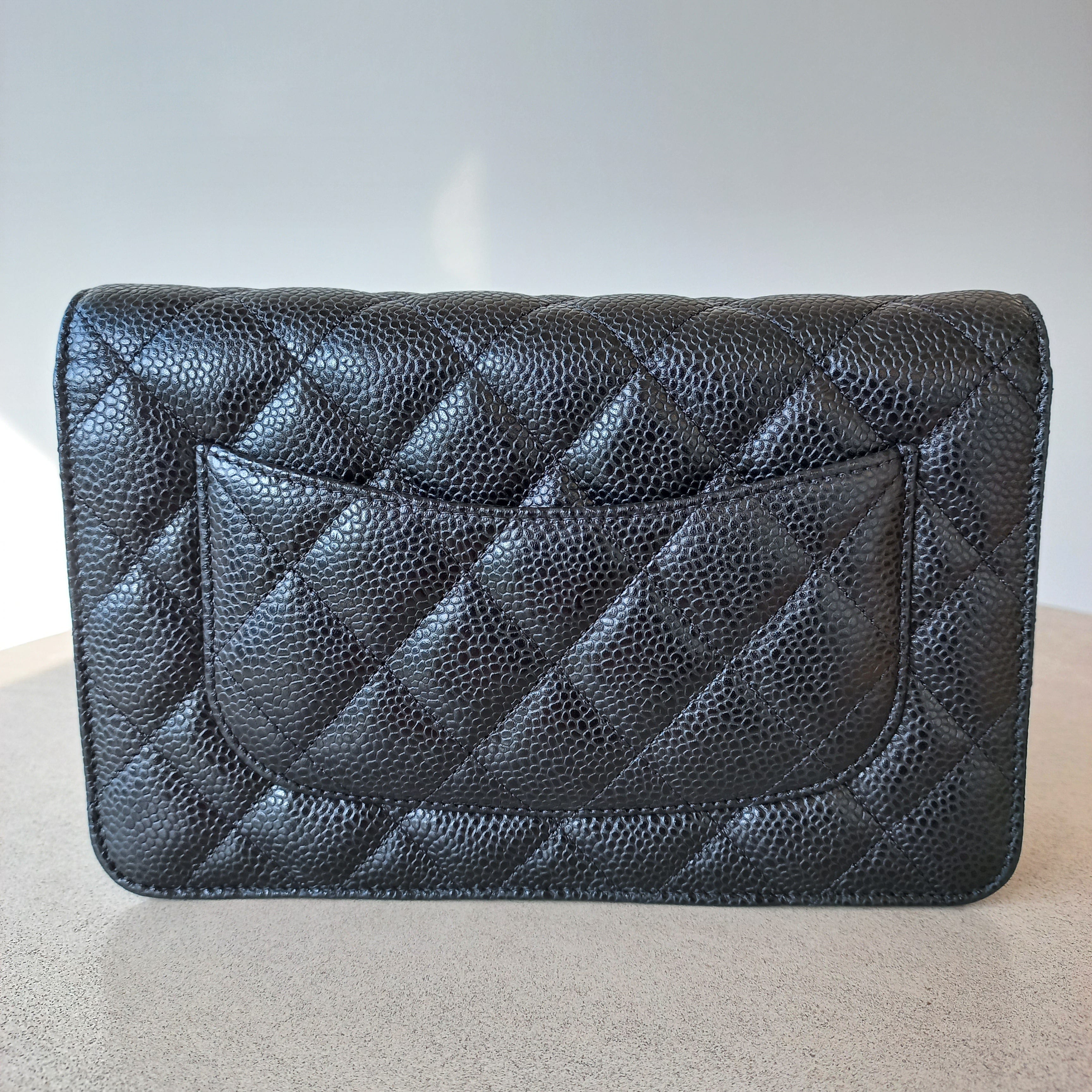 Chanel Caviar Quilted Wallet on Chain MLI22103