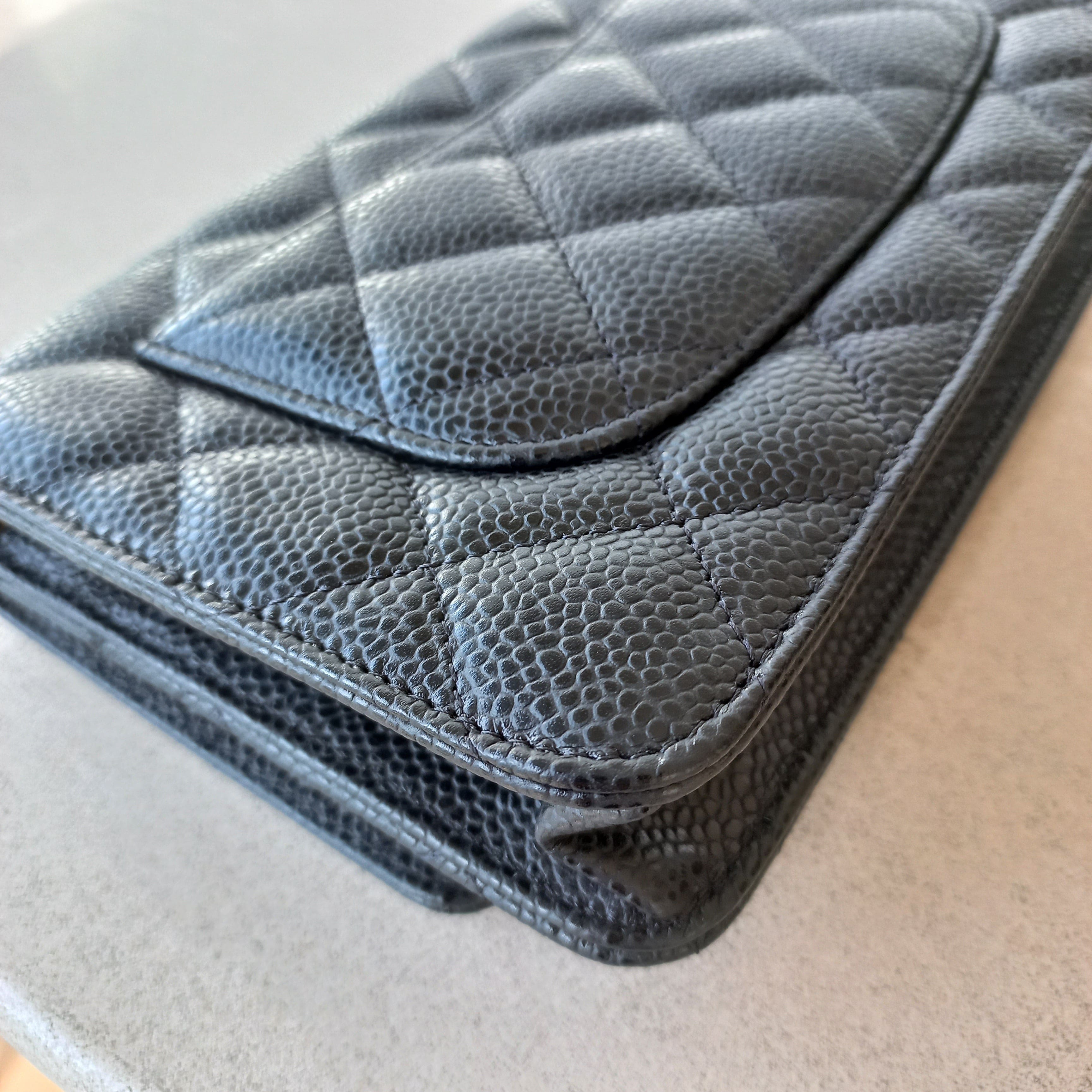 Chanel Caviar Quilted Wallet on Chain MLI22103