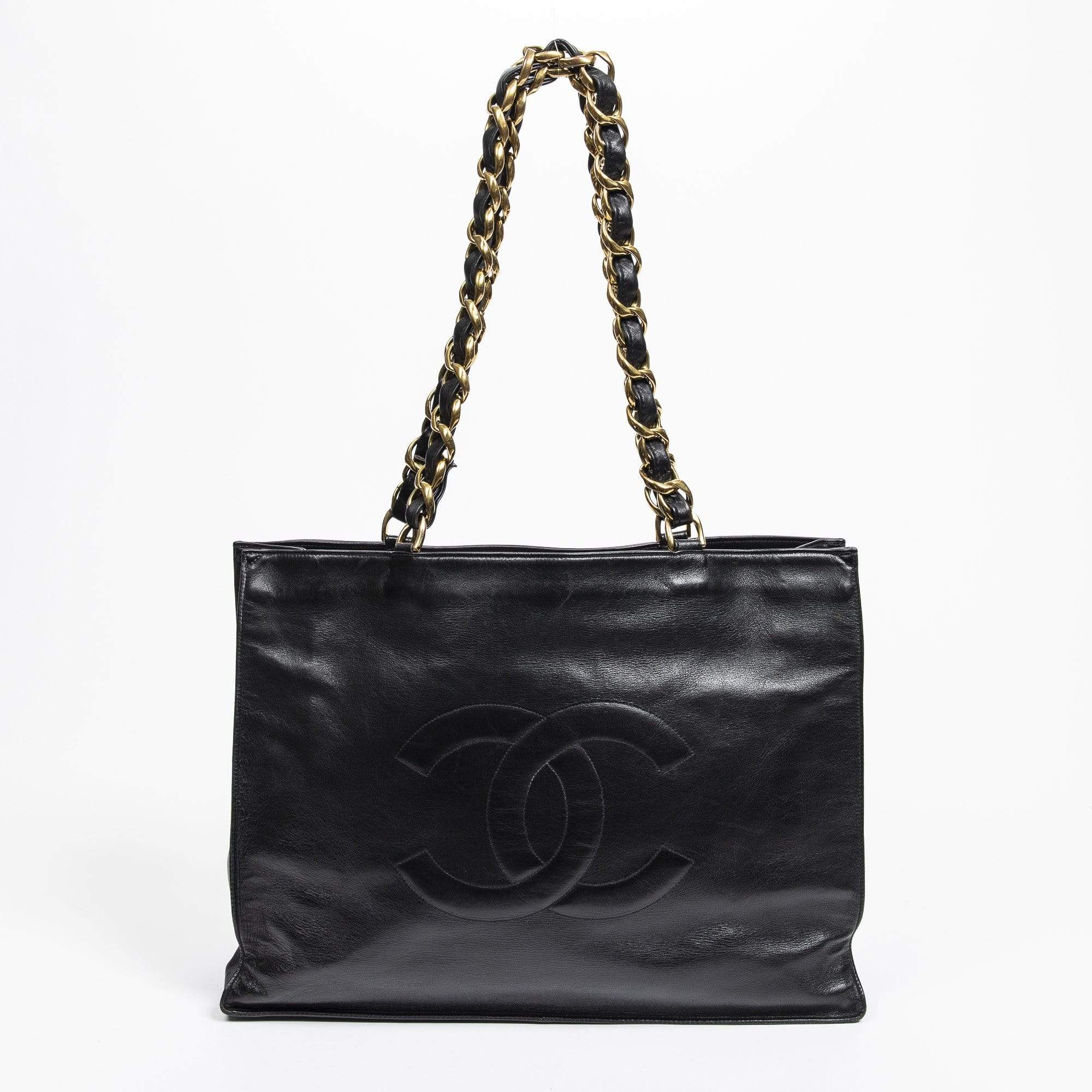 Chanel CC Logo Black Jumbo XL Tote - AWL1360