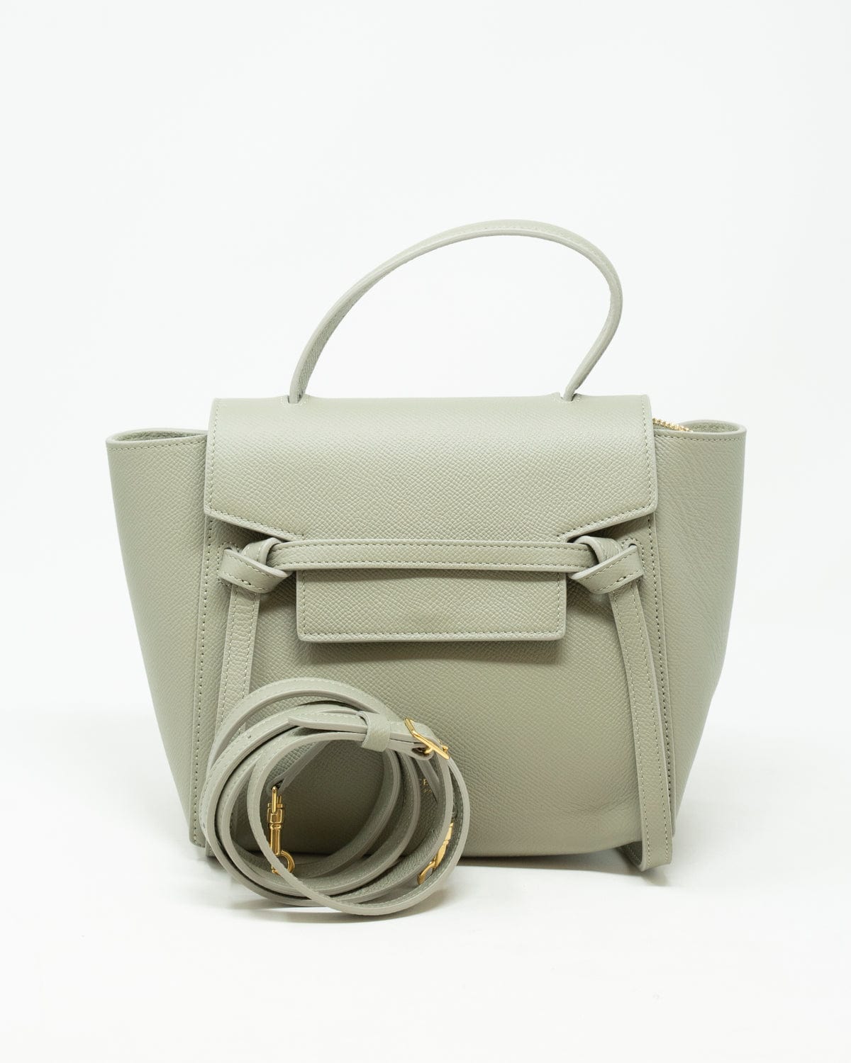 Chanel Celine Green Clay Micro Belt Bag - AWL2510