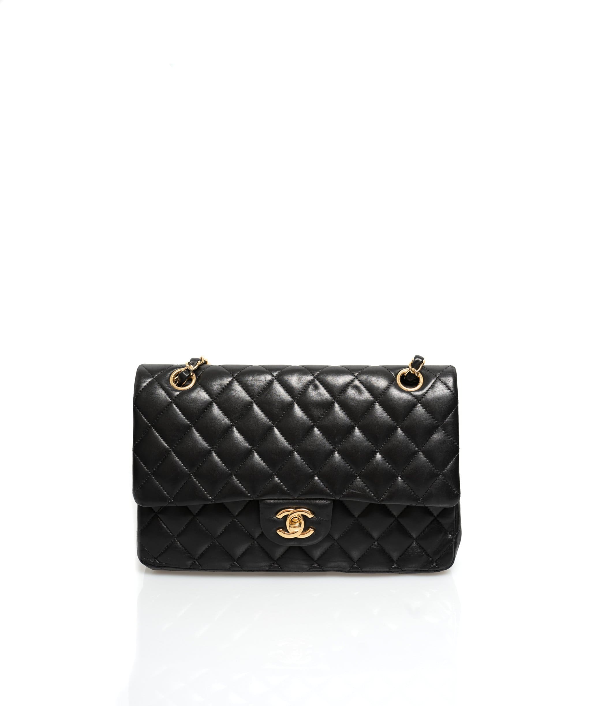 Chanel Chanel 10" Medium Classic Flap Bag with Gold Hardware - ASL1534