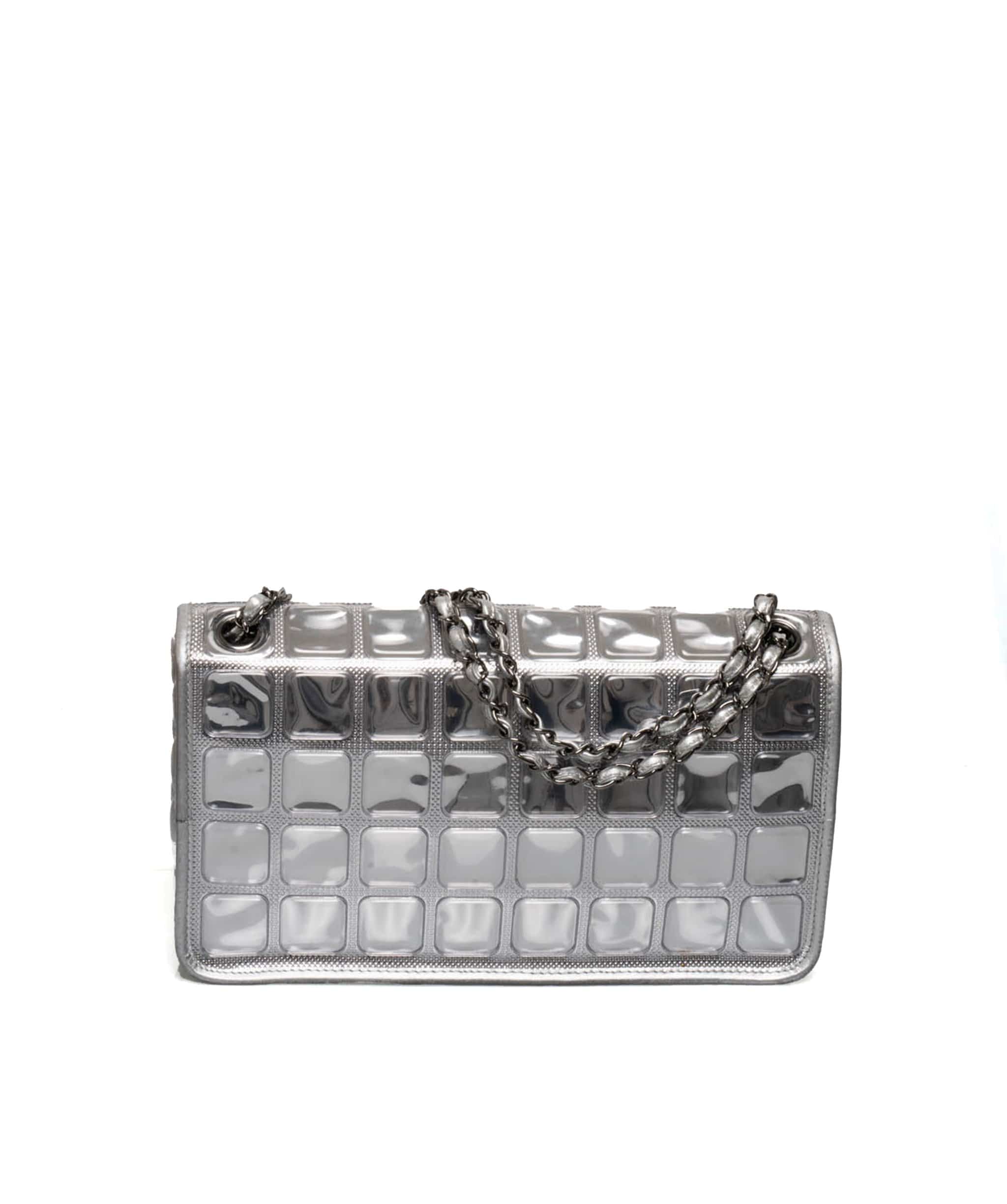 Chanel Chanel 12" Vinyl Ice Cube Classic Flap Bag - AWL1884