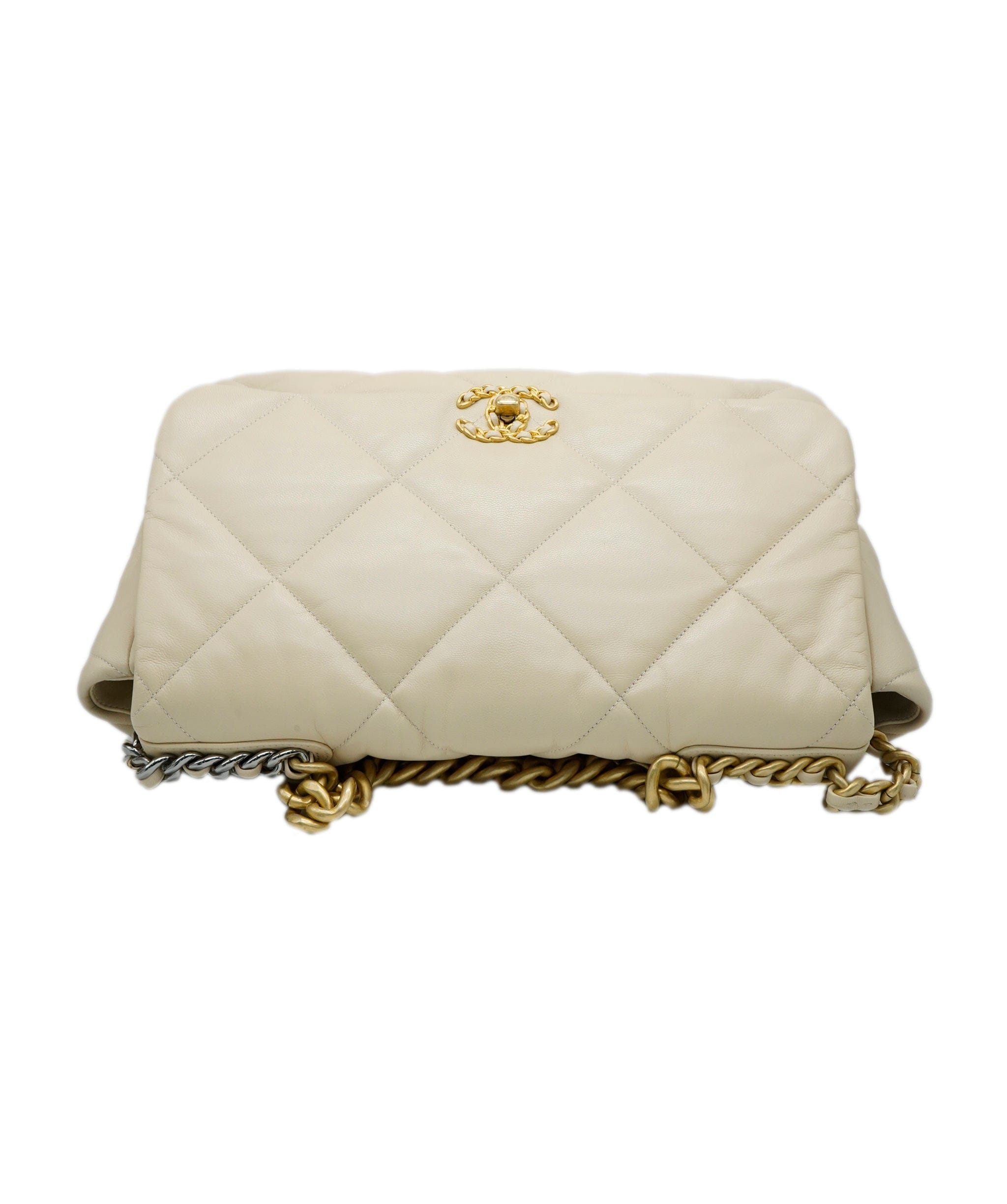 Chanel Chanel 19 Bag Large Cream Leather AGC1463