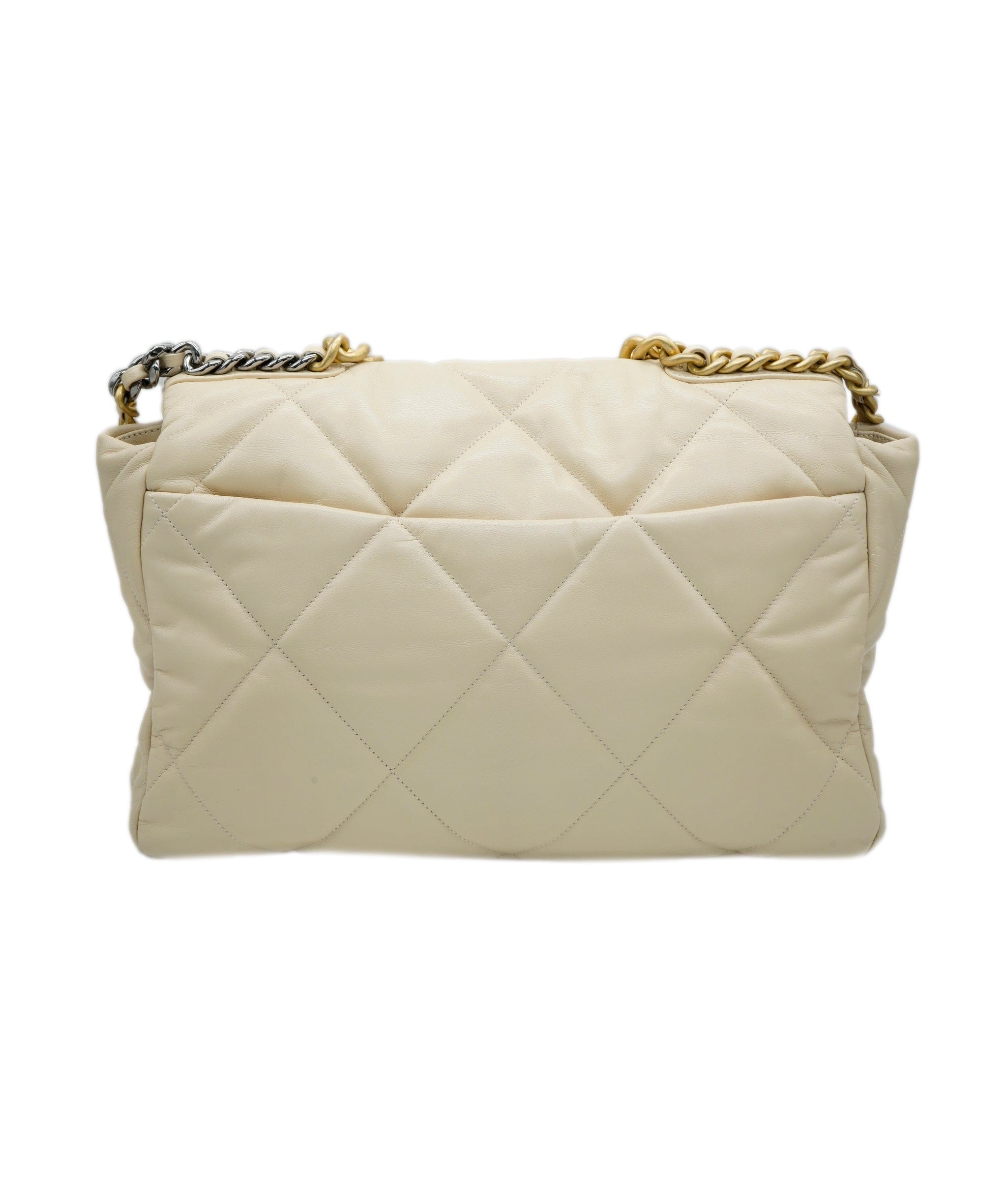 Chanel Chanel 19 Bag Large Cream Leather AGC1463