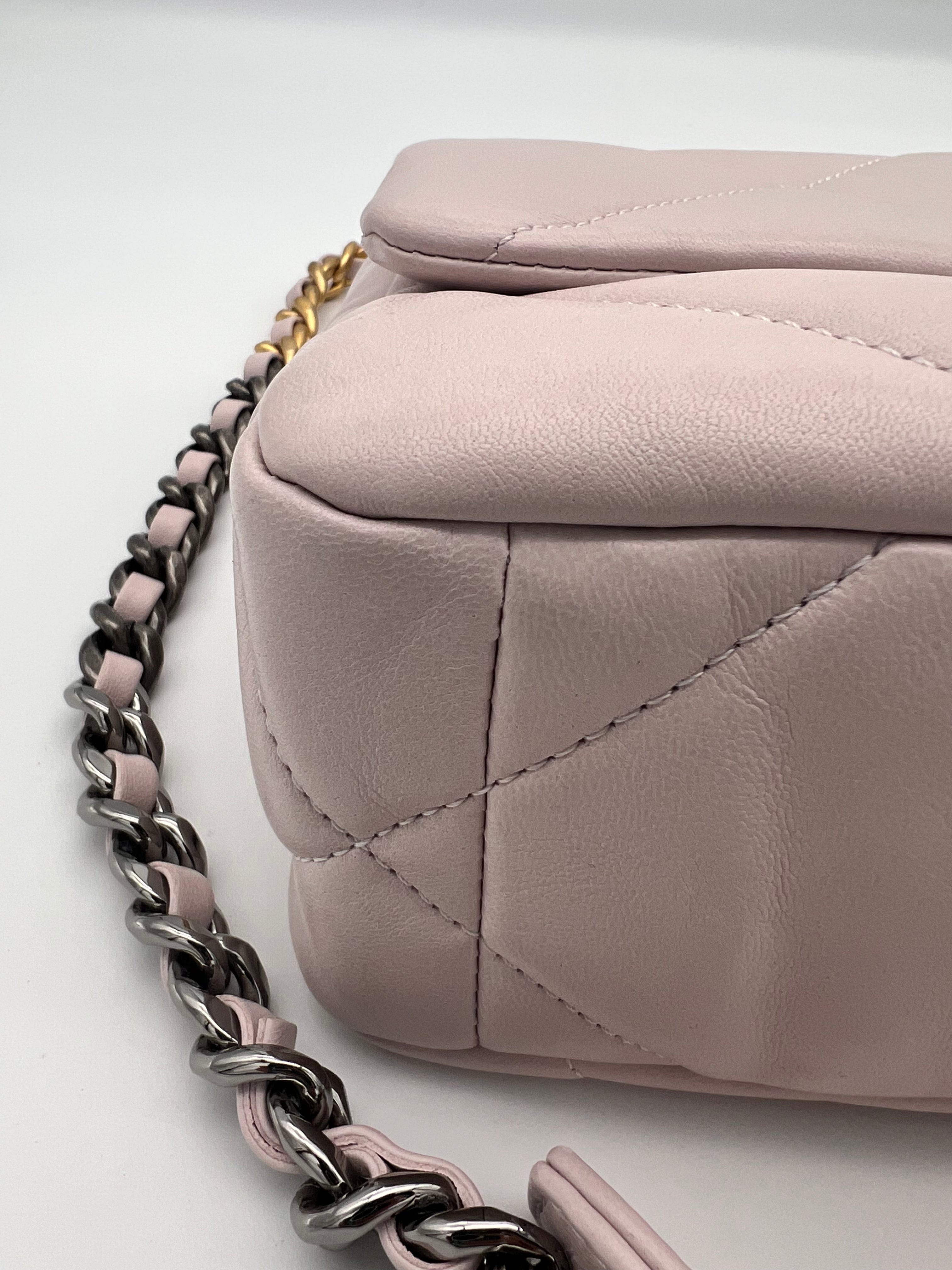 Chanel Chanel 19 Pink Lambskin Leather AGL2381