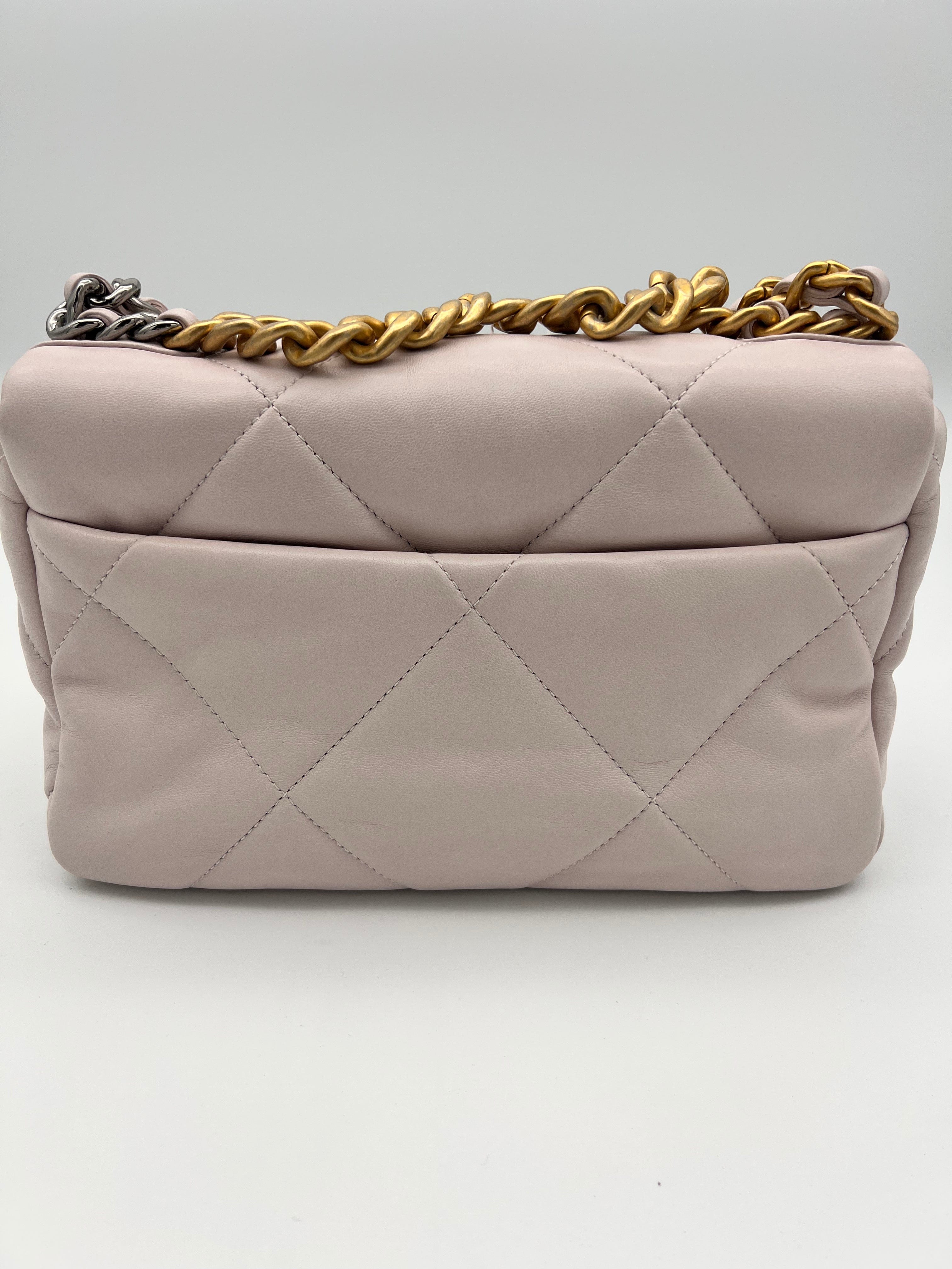 Chanel Chanel 19 Pink Lambskin Leather AGL2381