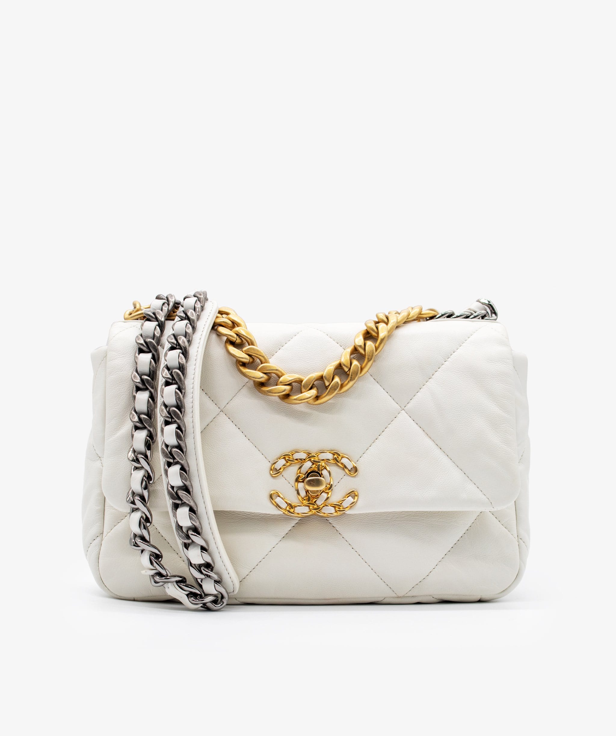 Chanel Chanel 19 White Small RJC1085