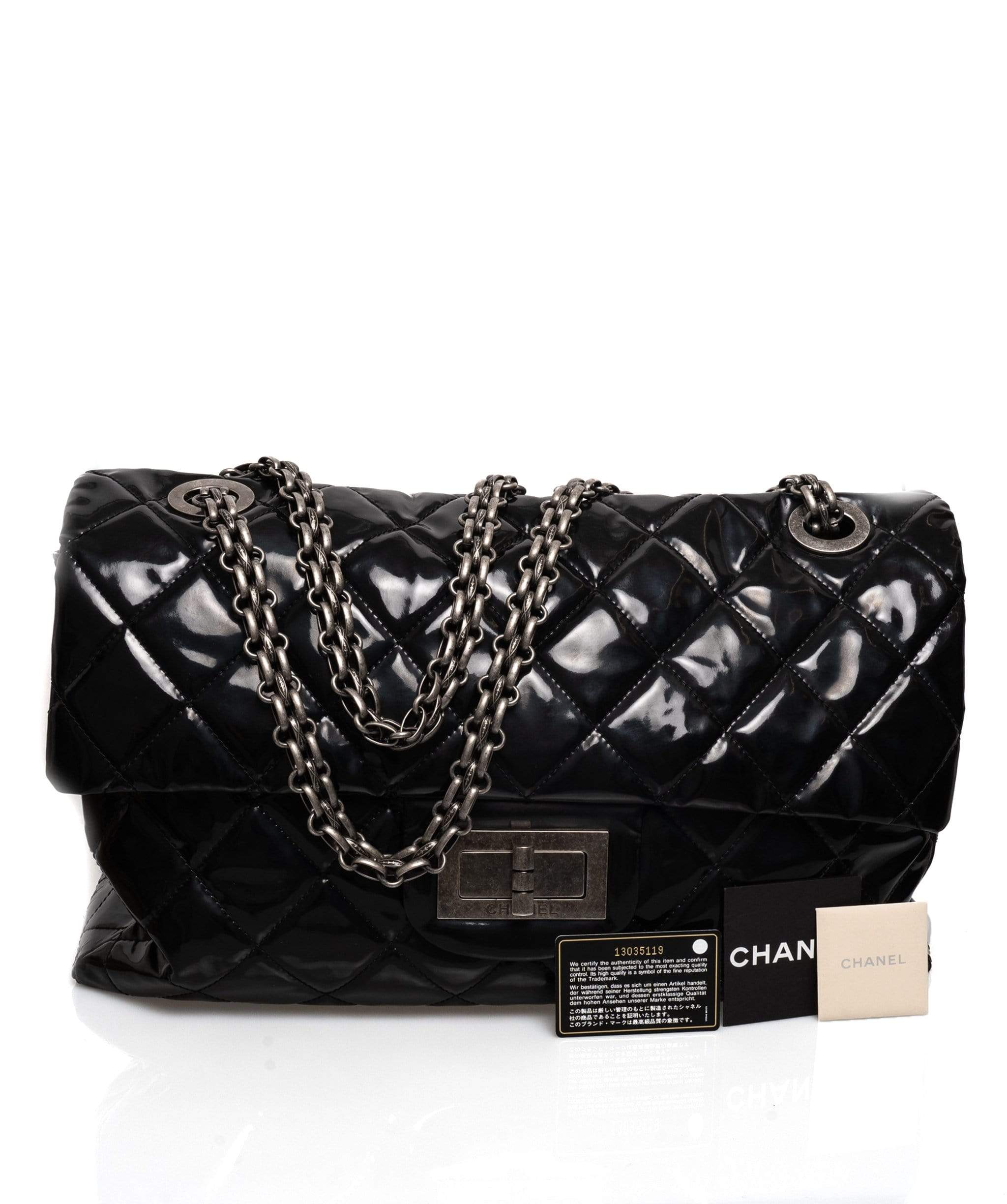 Chanel Chanel 2.55  Patent Leather Limited Edition Jumbo XL Bag - AWL1270