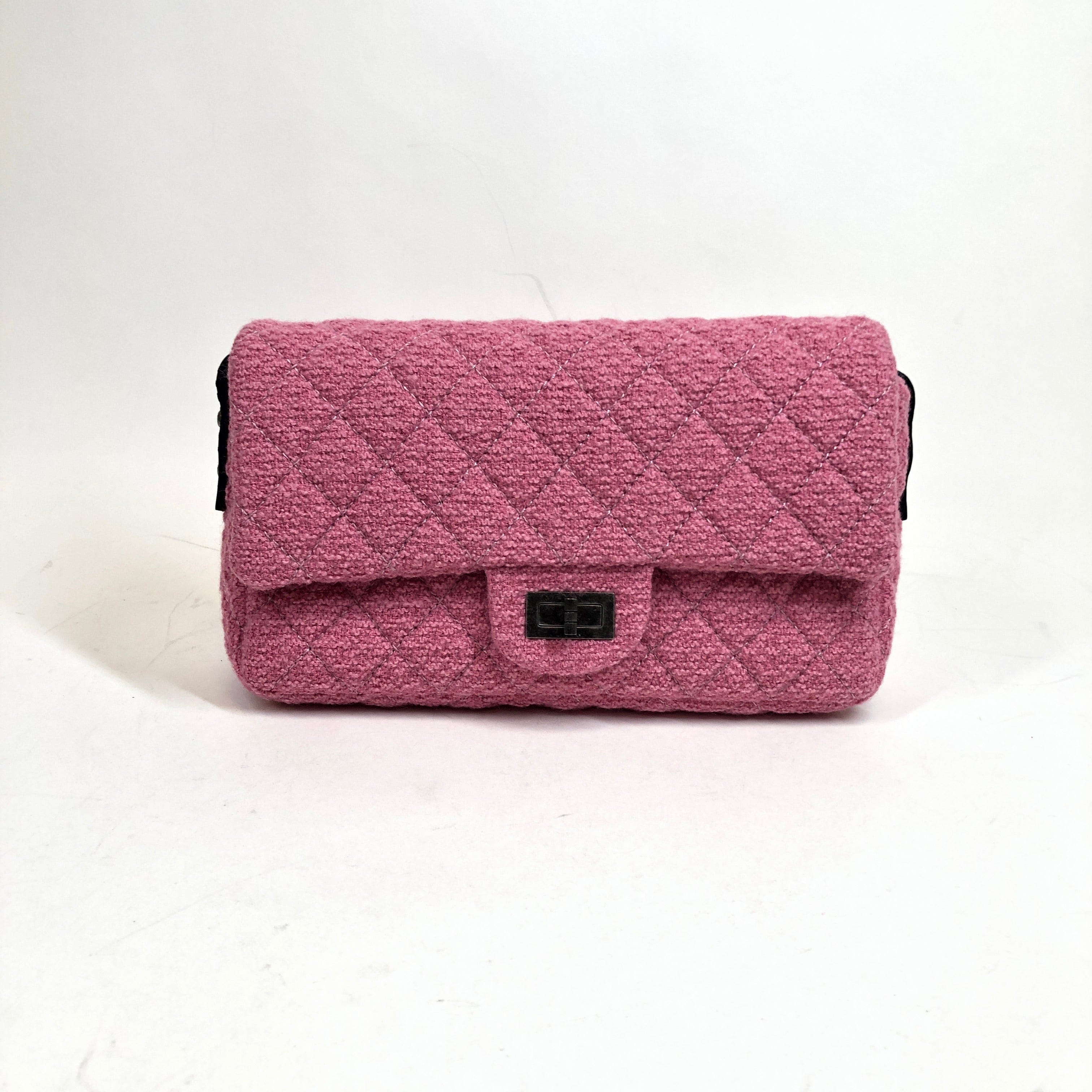 Chanel Chanel 2.55 Quilted Tweed Shoulder Bag PXL1105