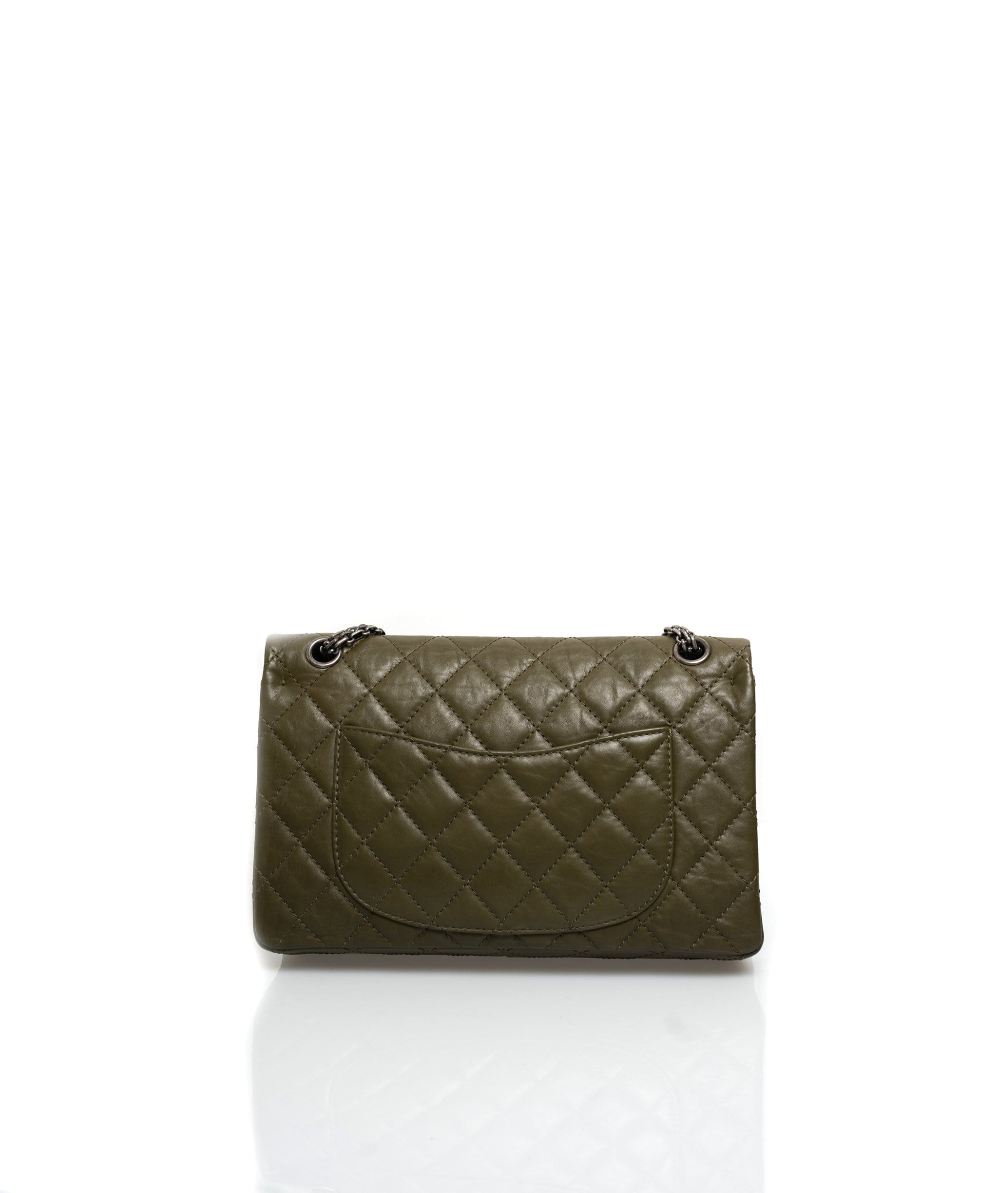 Chanel Chanel 2.55 Reissue Khaki Double Flap Bag 227- ADL1375