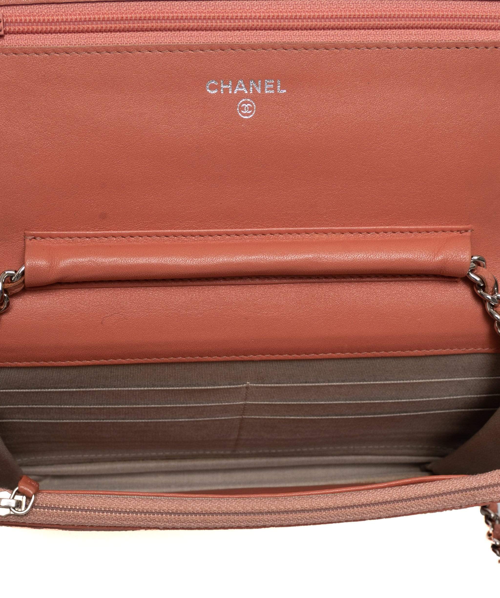 Chanel Chanel Apricot Colour Way WOC with Silver Hardware NW2870