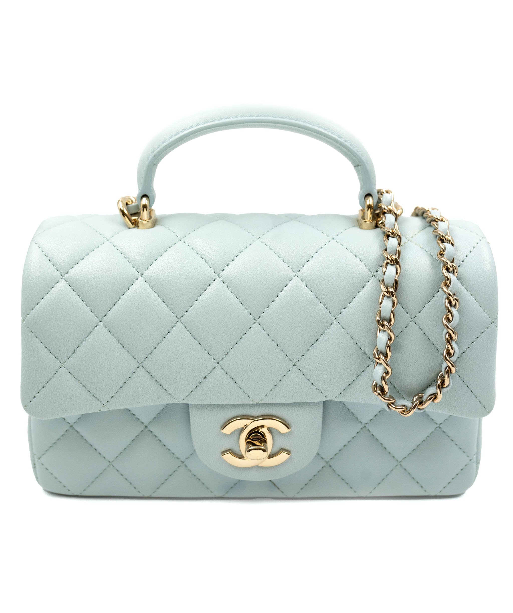 Chanel Chanel Baby Blue Coco Handle Bag - AWL3642